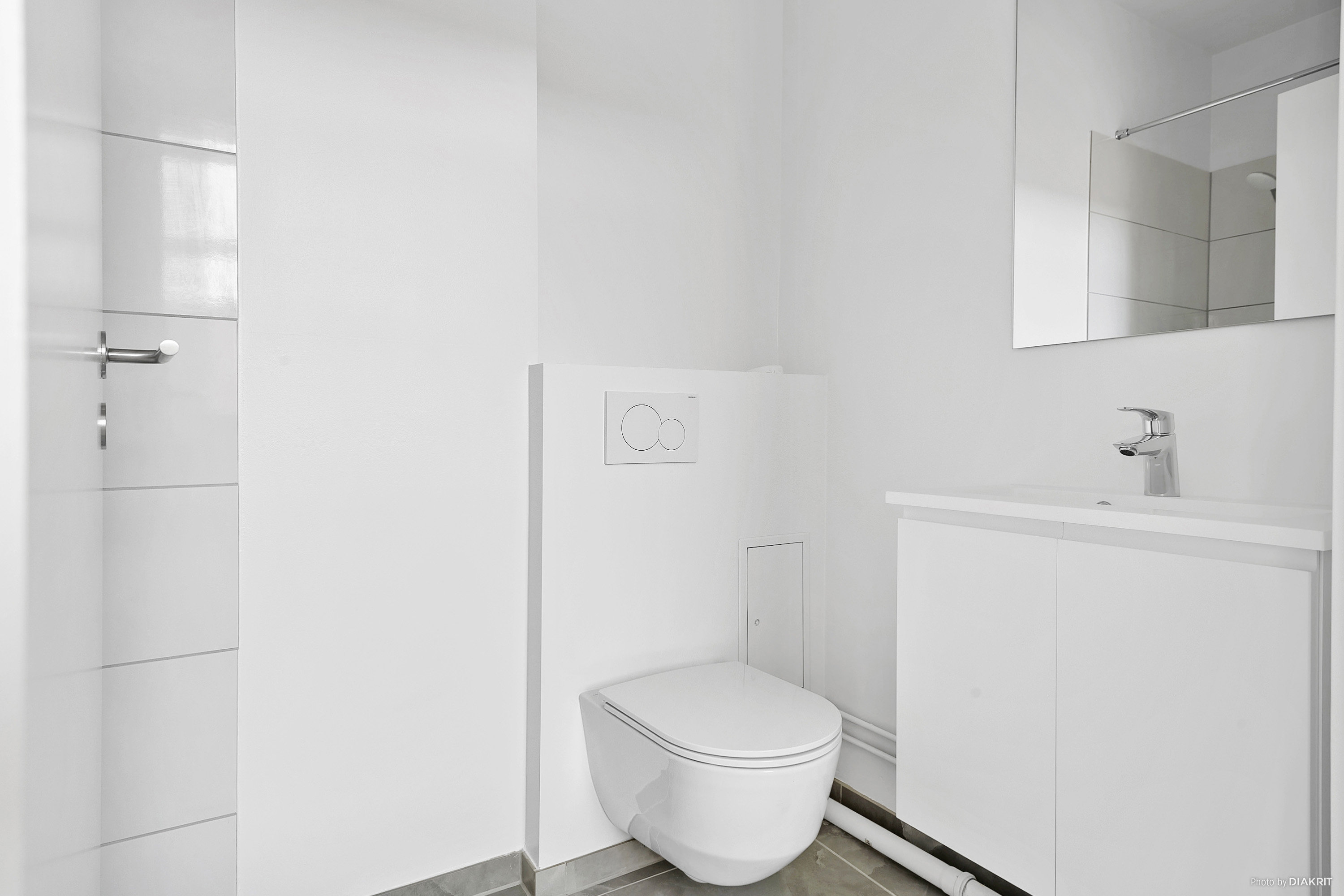 Fremhævet badeværelse billede i fuldskærmstilstand. Billede af Banegårdsgade 25A, st.., 8300 Odder