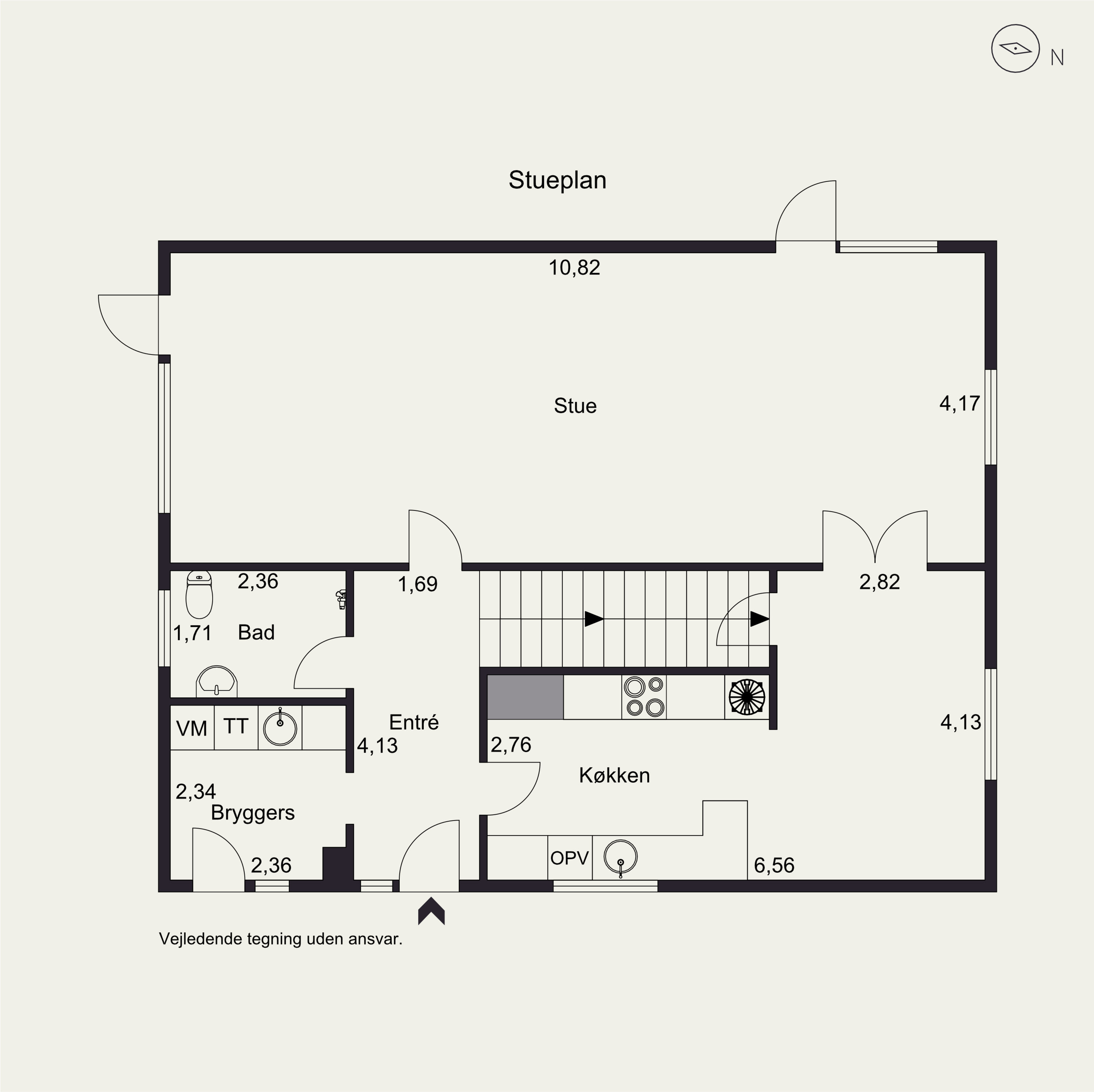 Plantegninger billede af Kvievej 4, 6823 Ansager
