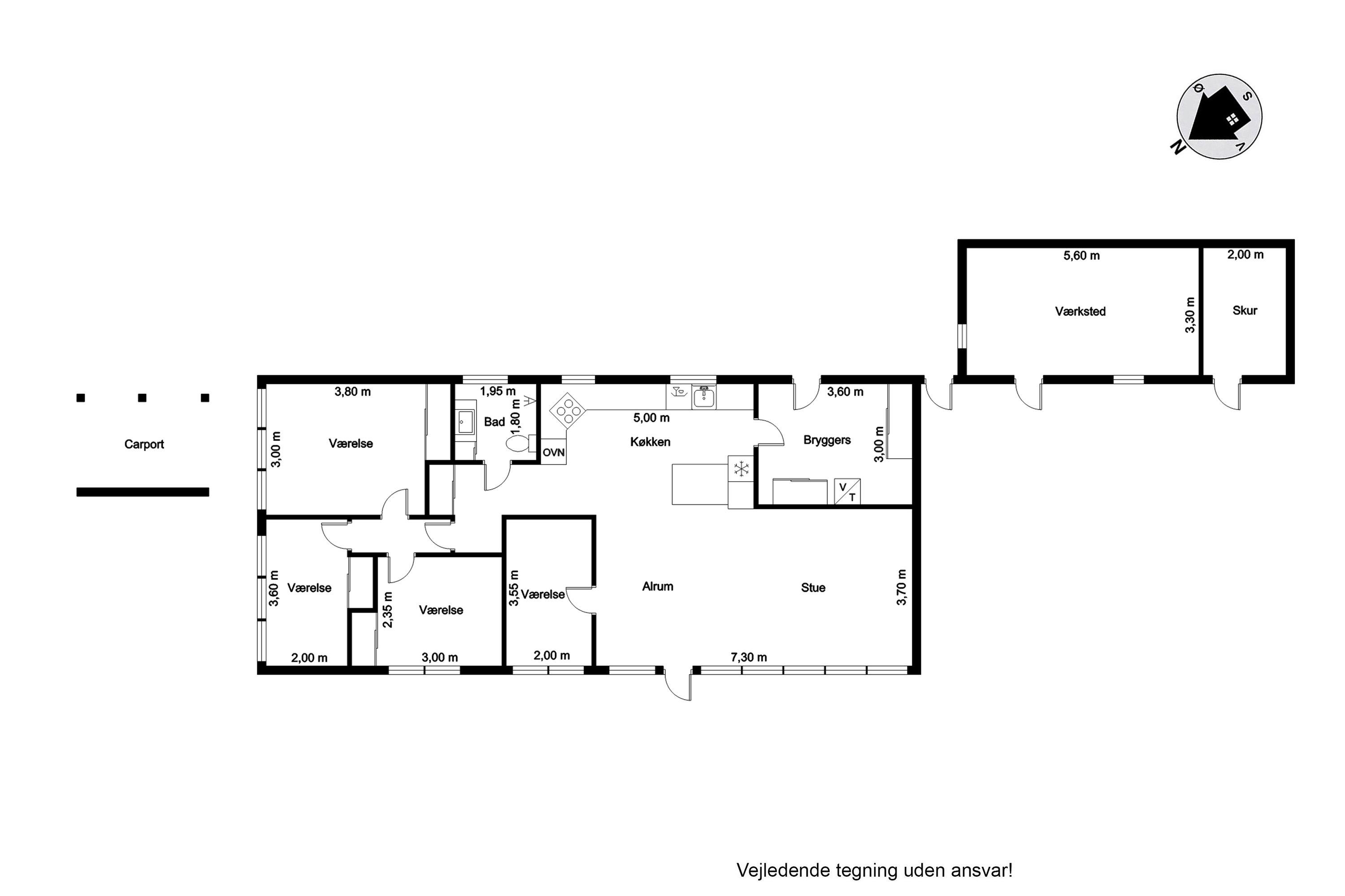 Plantegninger billede af Korsvej 10, 6880 Tarm