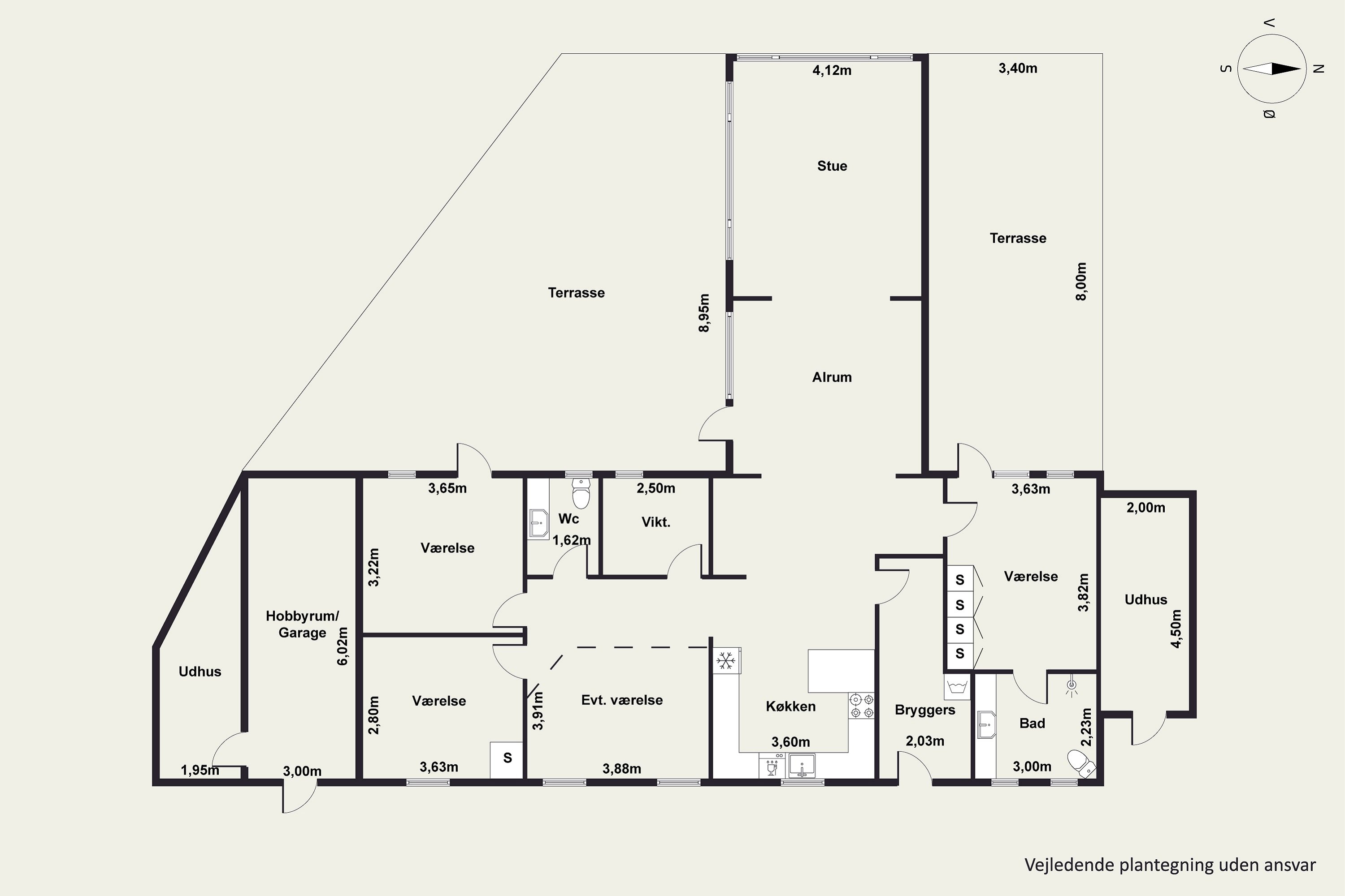 Plantegninger billede af Groben 12, Vester Hassing, 9310 Vodskov