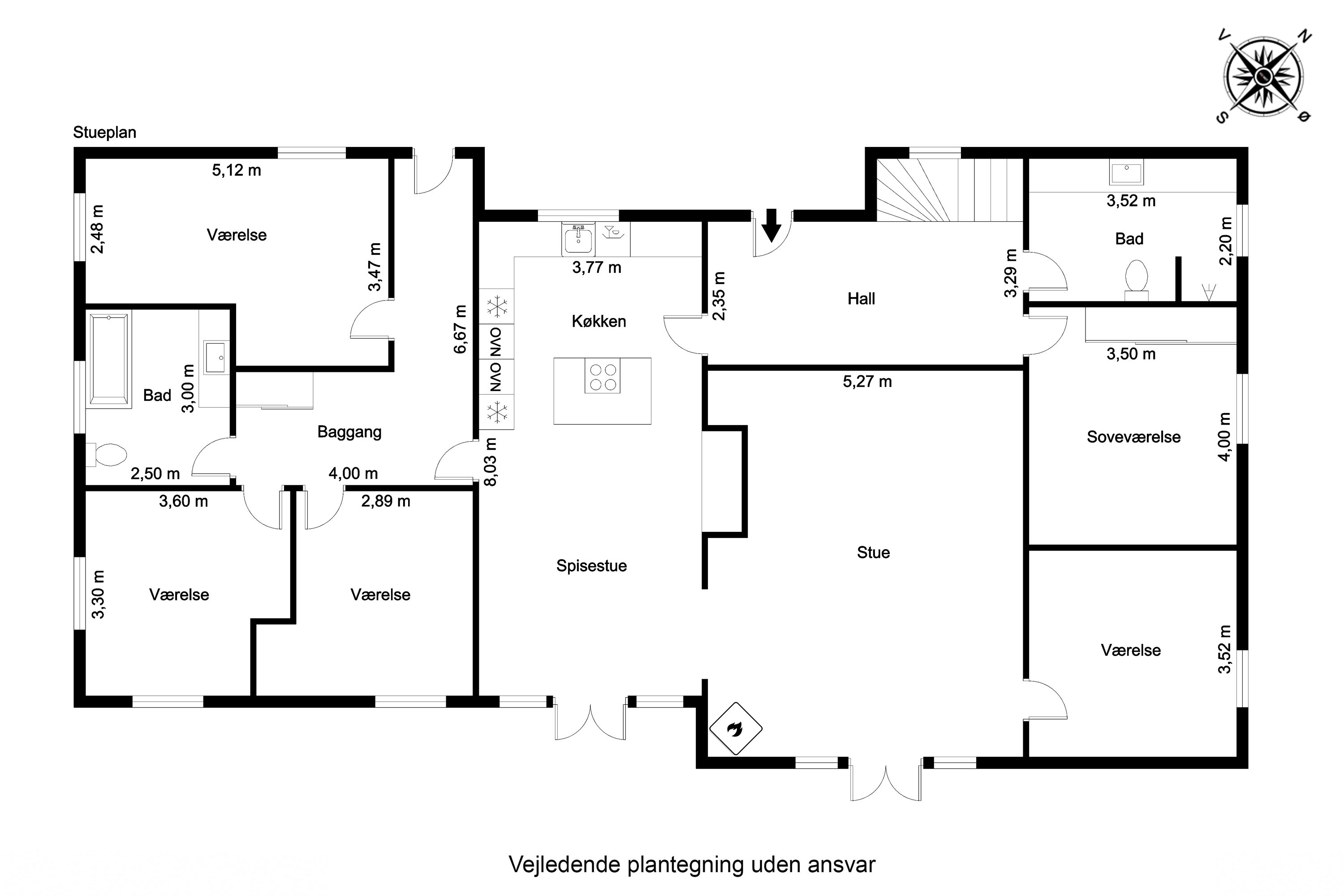 Plantegninger billede af Enevej 15, 7200 Grindsted