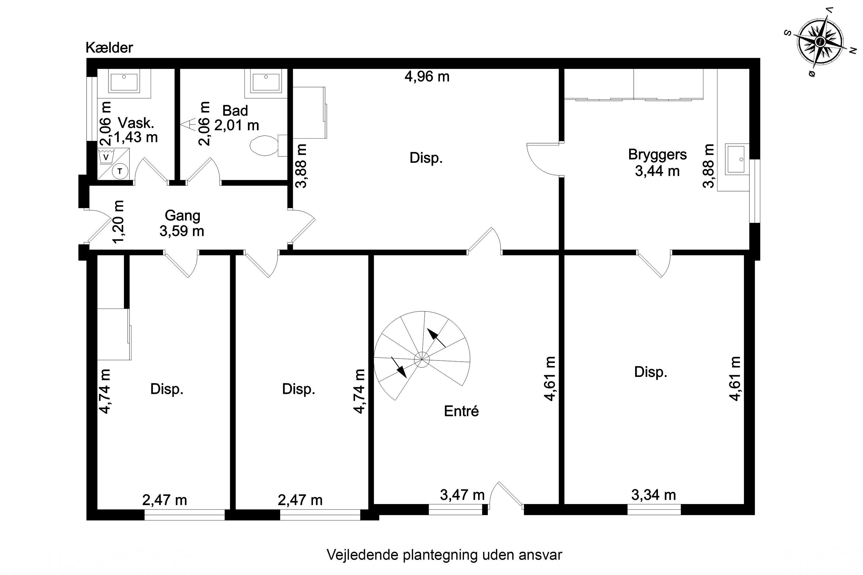 Plantegninger billede af Bakkevænget 2, Tommerup St, 5690 Tommerup