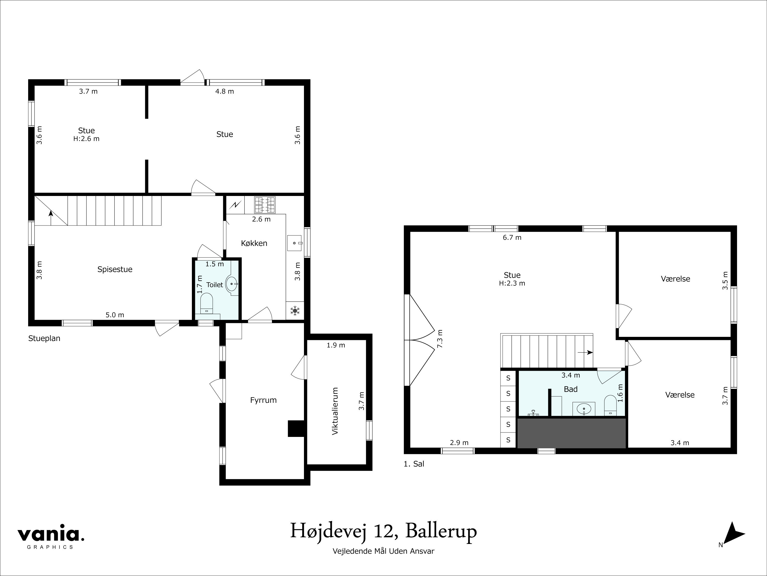 Plantegninger billede af Højdevej 12, 2750 Ballerup