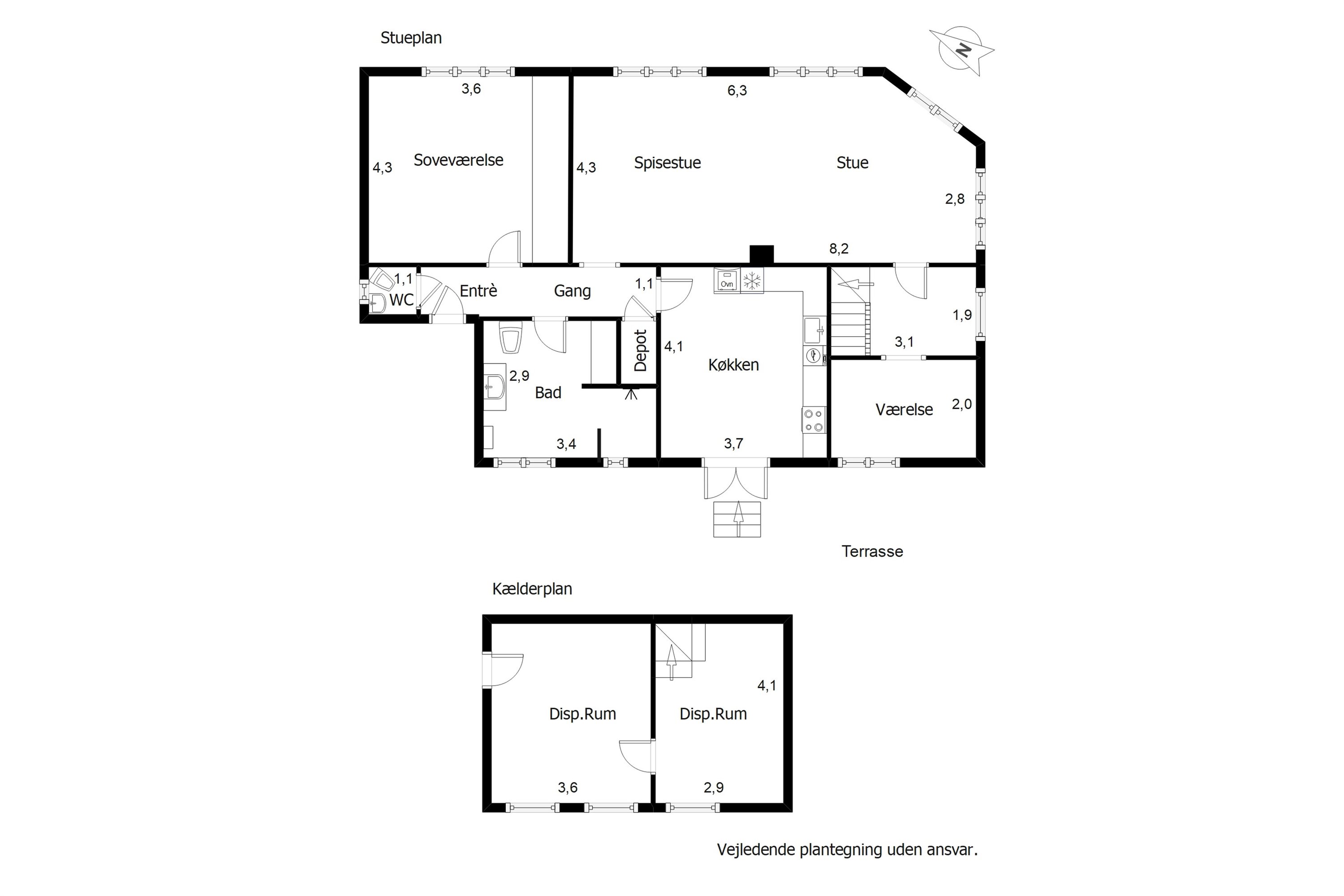 Plantegninger billede af Torvegade 88, st.., 6700 Esbjerg