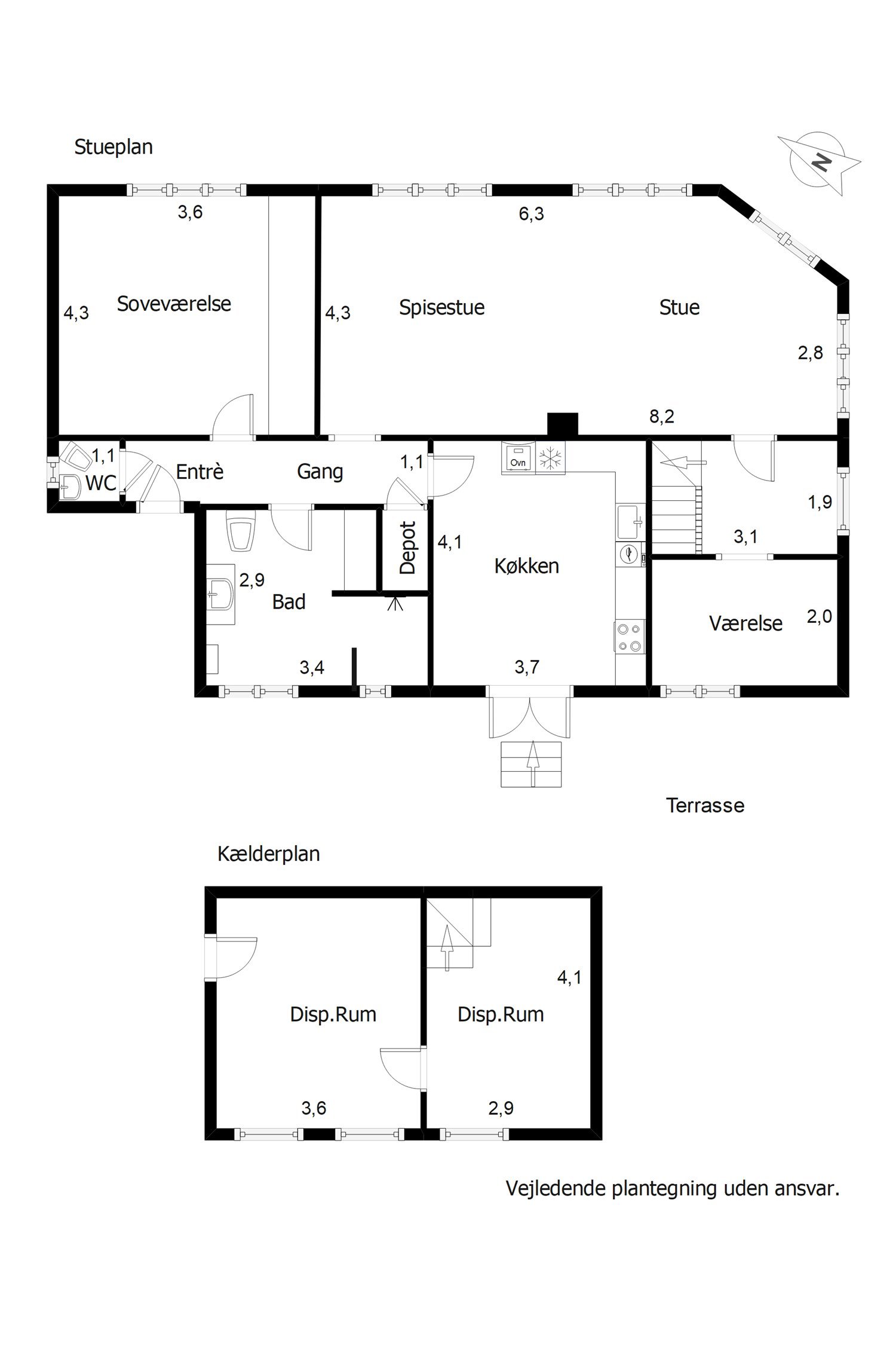Plantegninger billede af Torvegade 88, st.., 6700 Esbjerg
