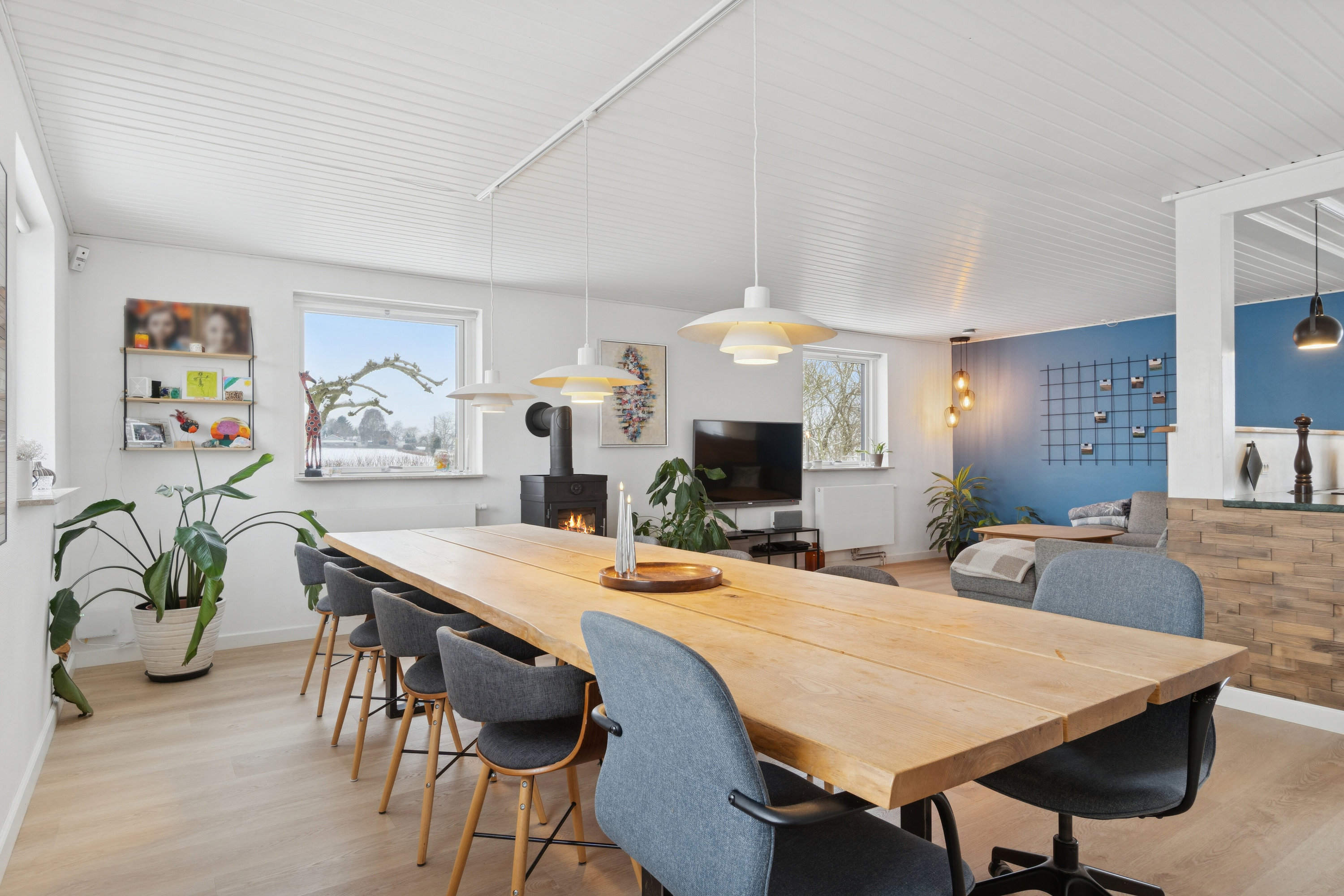 Fremhævet spisestue billede i fuldskærmstilstand. Billede af Kildeagervej 1, Skuderløse, 4690 Haslev