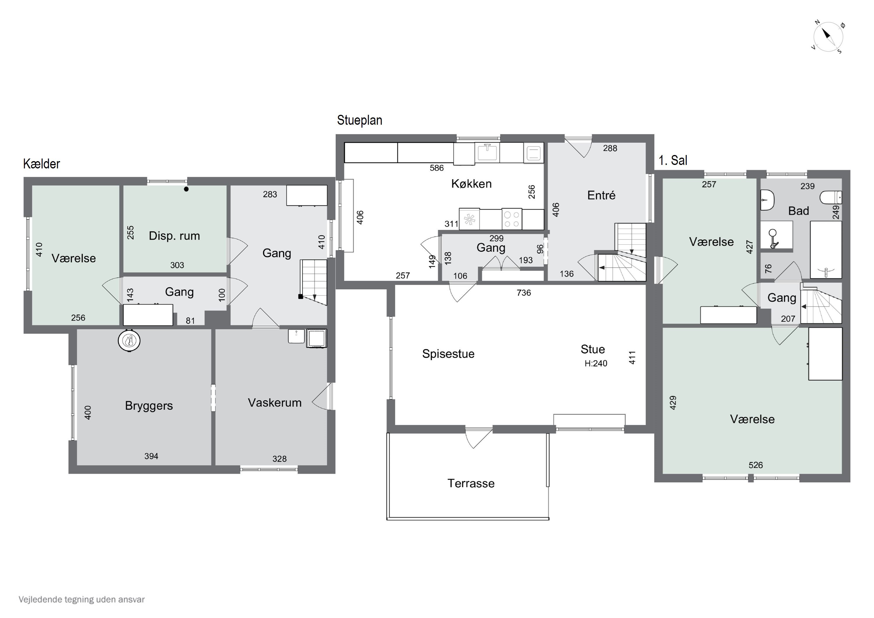 Plantegninger billede af Kirkegade 5, 5884 Gudme