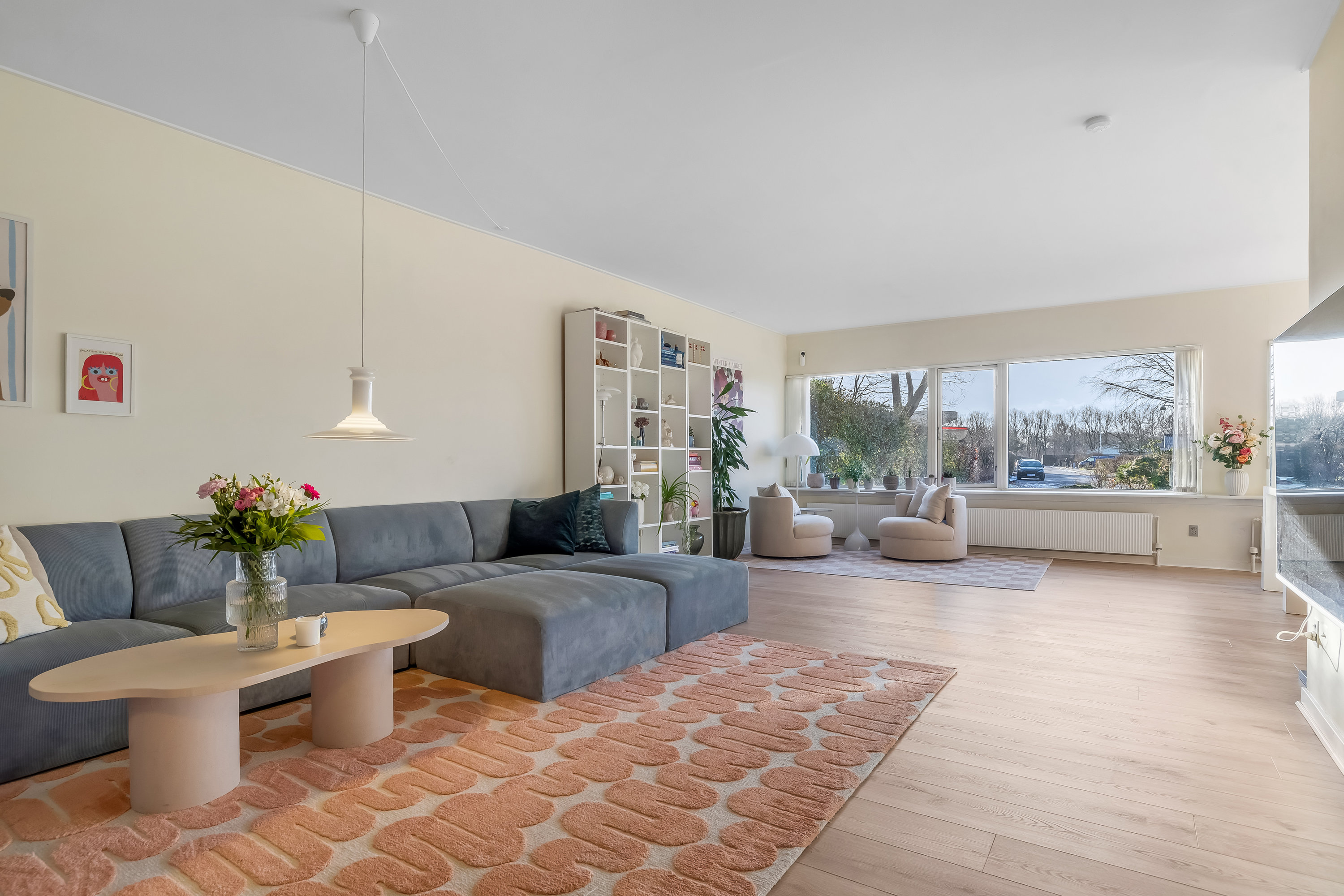 Fremhævet stue billede i fuldskærmstilstand. Billede af Skoleparken 4, 7500 Holstebro