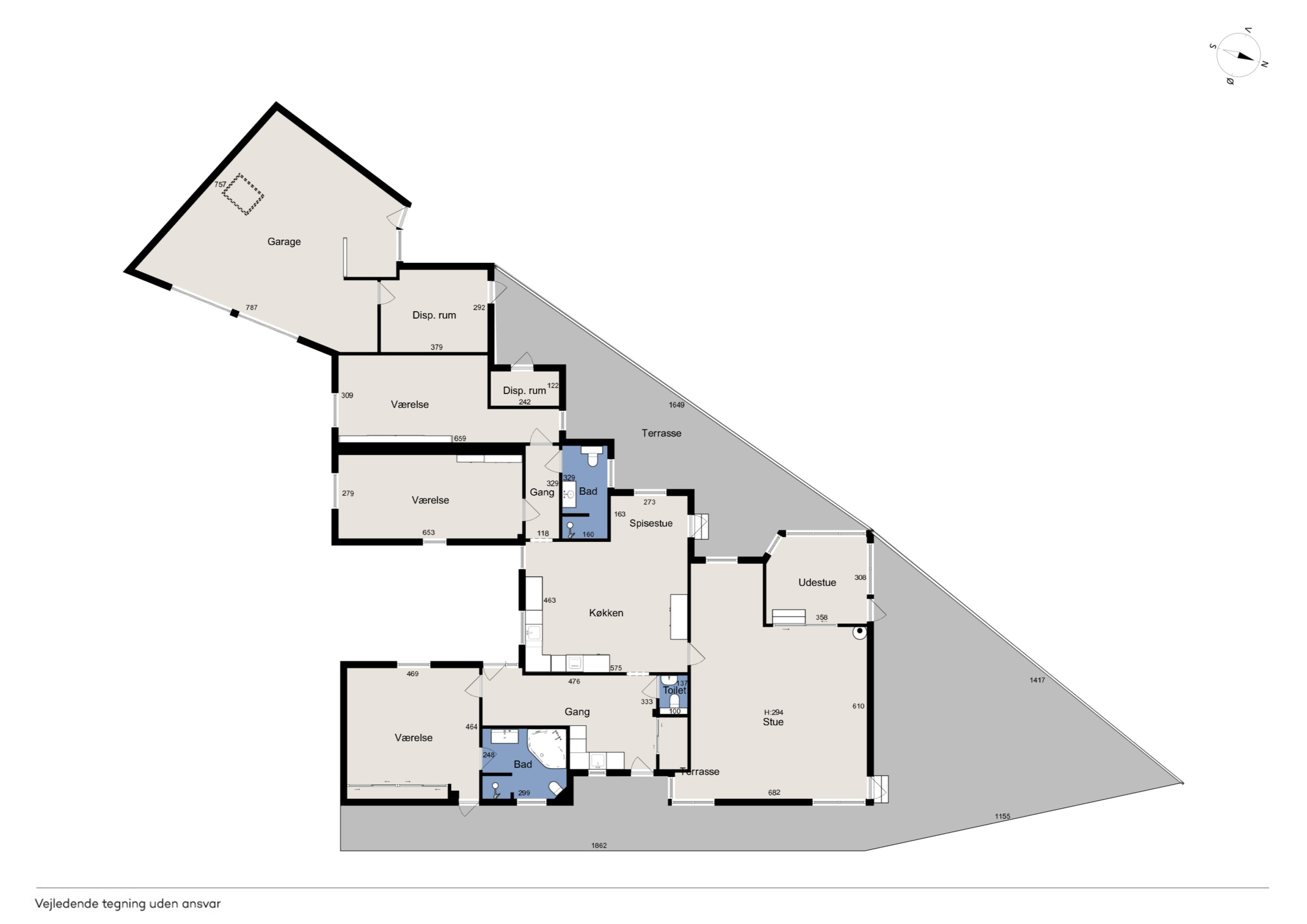 Plantegninger billede af Gugvej 158A, Gug, 9210 Aalborg SØ
