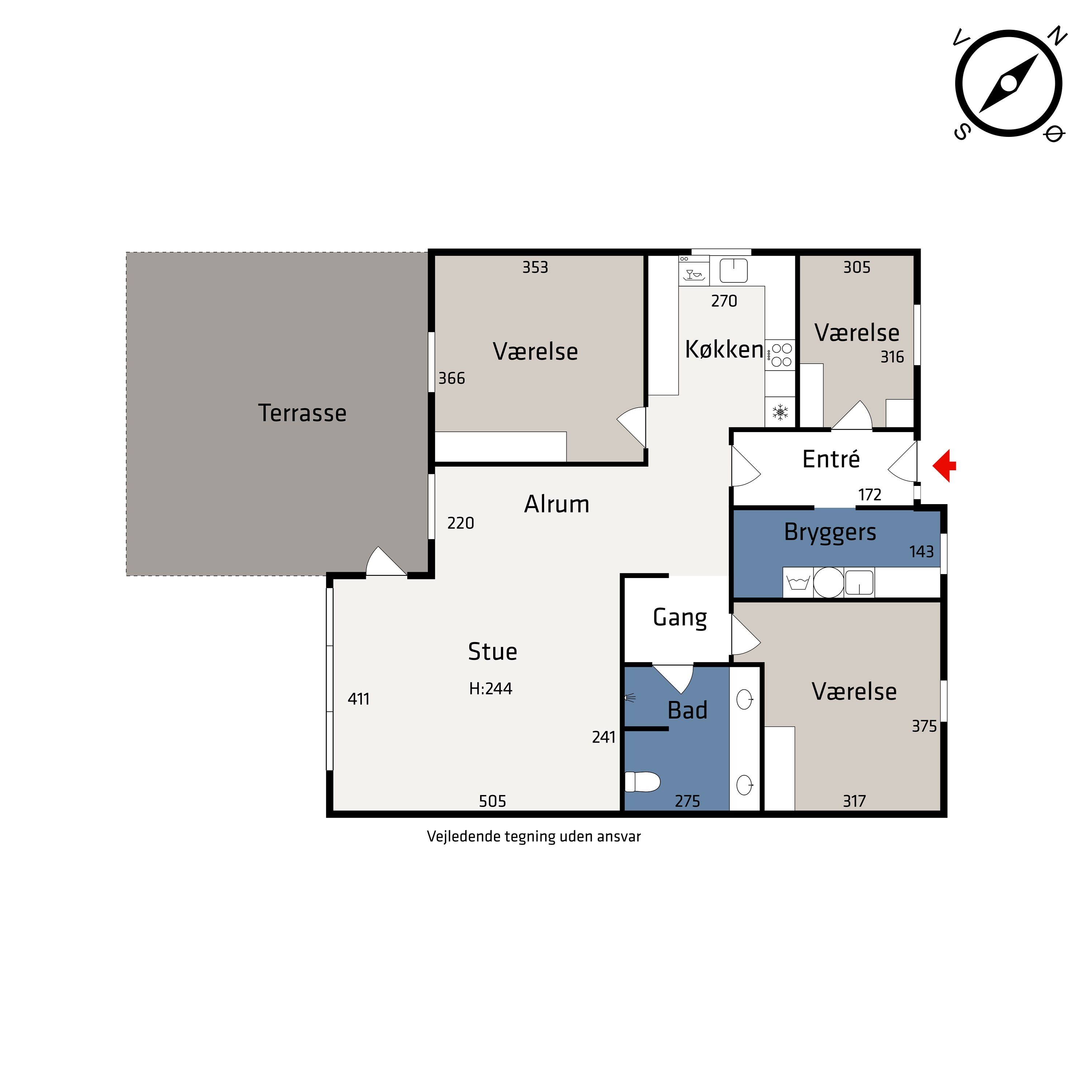 Plantegninger billede af Nymarks Allé 210, 8320 Mårslet
