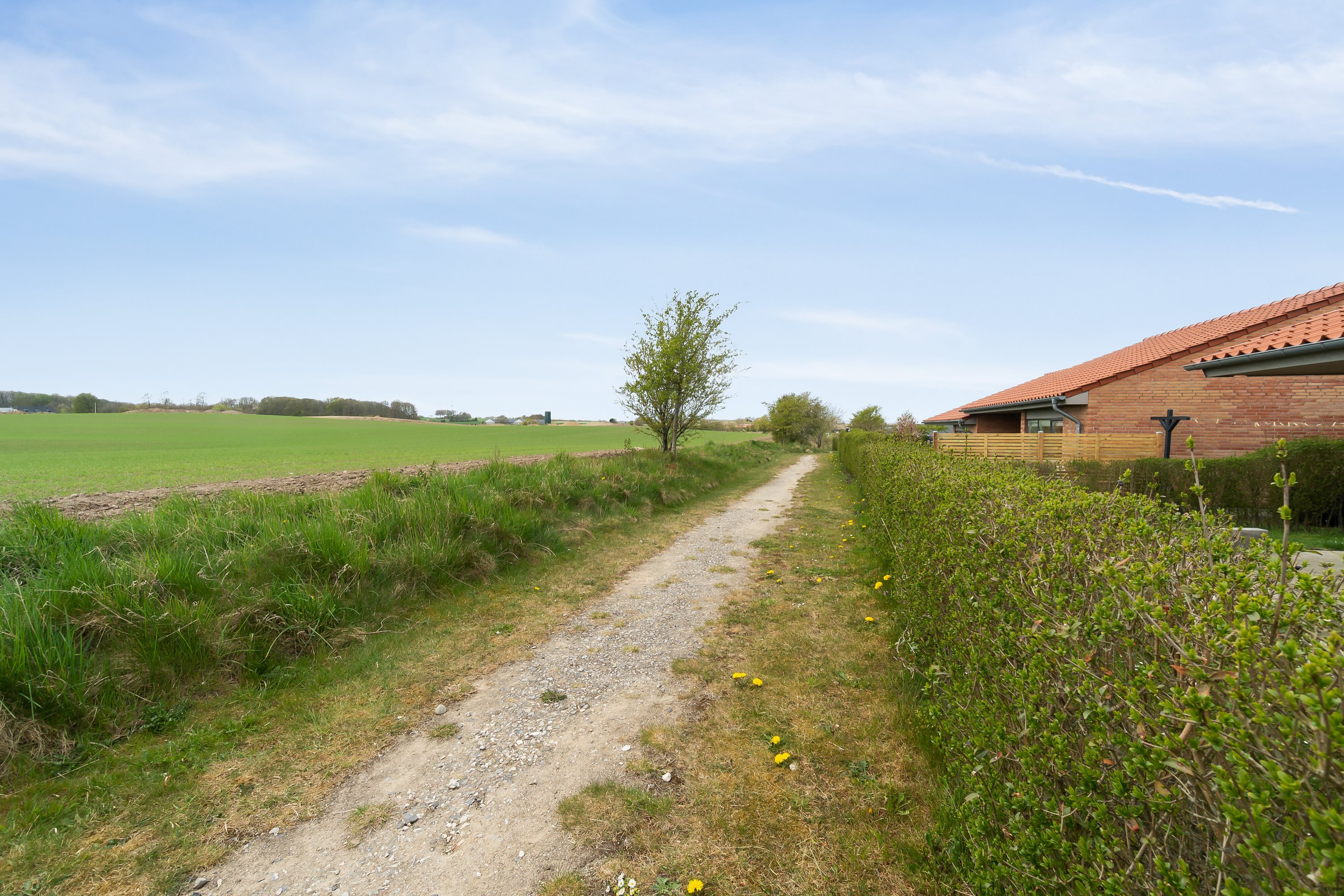 Fremhævet udenomsarealer billede i fuldskærmstilstand. Billede af Nymarks Allé 210, 8320 Mårslet