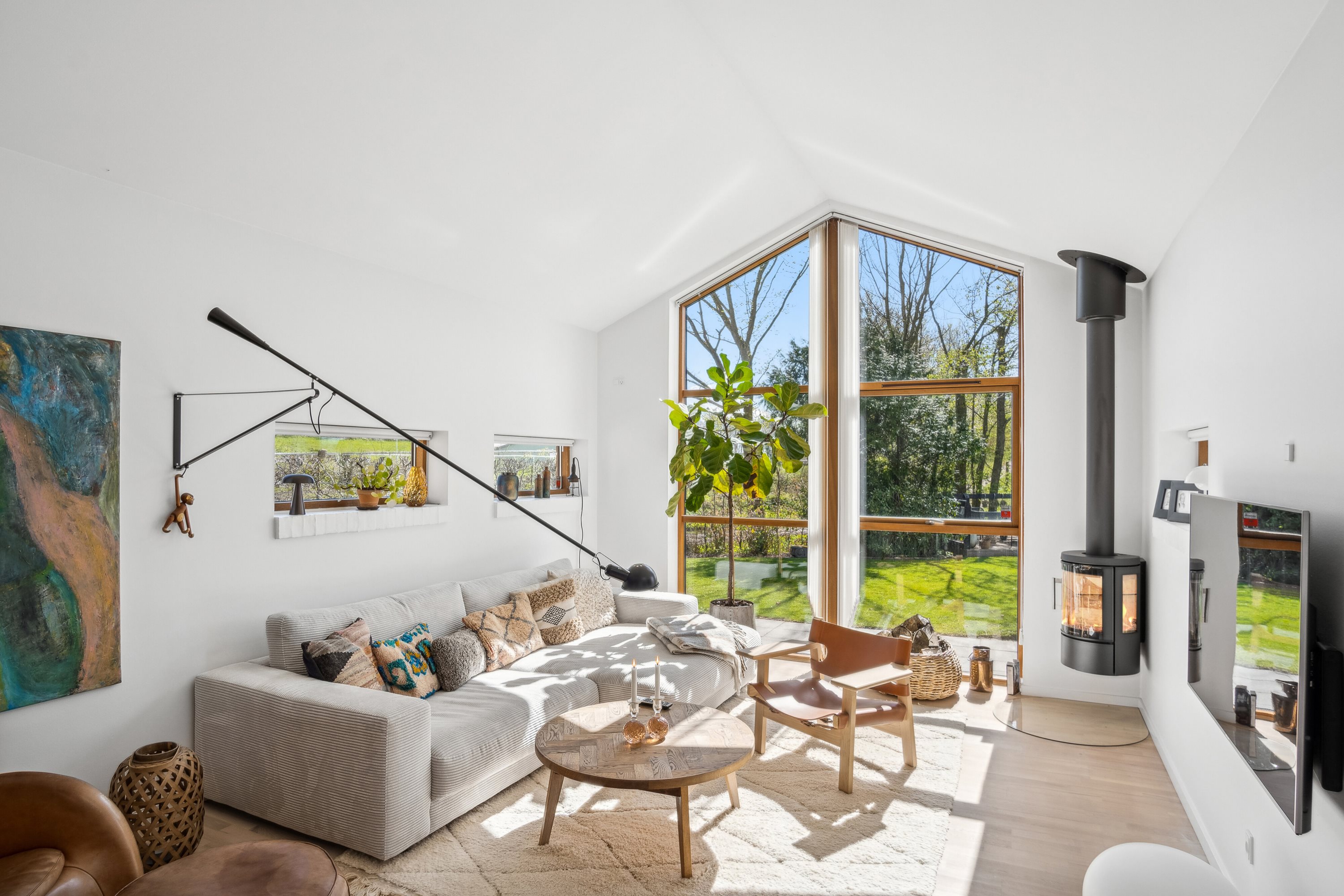 Fremhævet stue billede i fuldskærmstilstand. Billede af Skåde Søpark 17, Skåde, 8270 Højbjerg