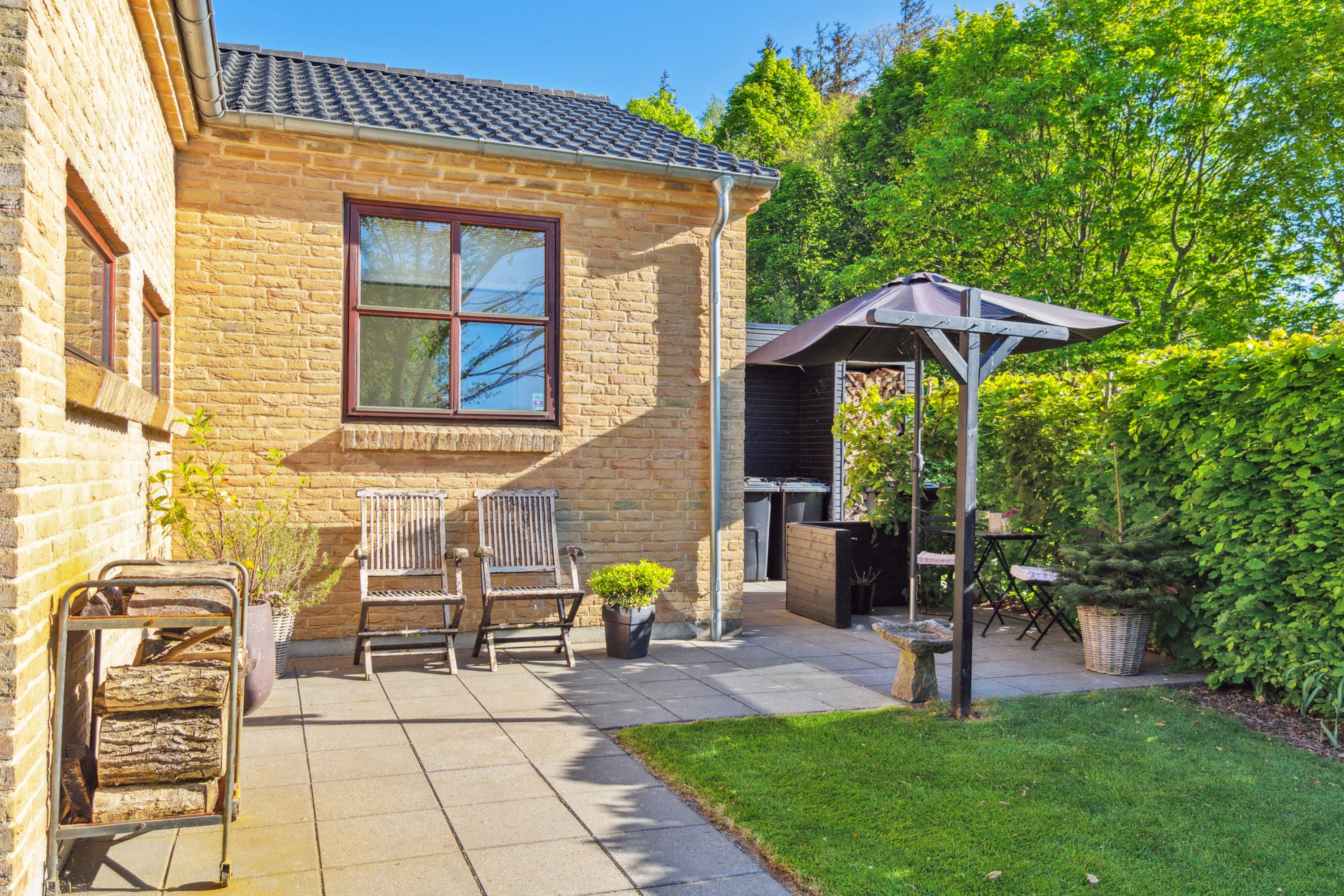 Fremhævet terrasse billede i fuldskærmstilstand. Billede af Skåde Søpark 17, Skåde, 8270 Højbjerg