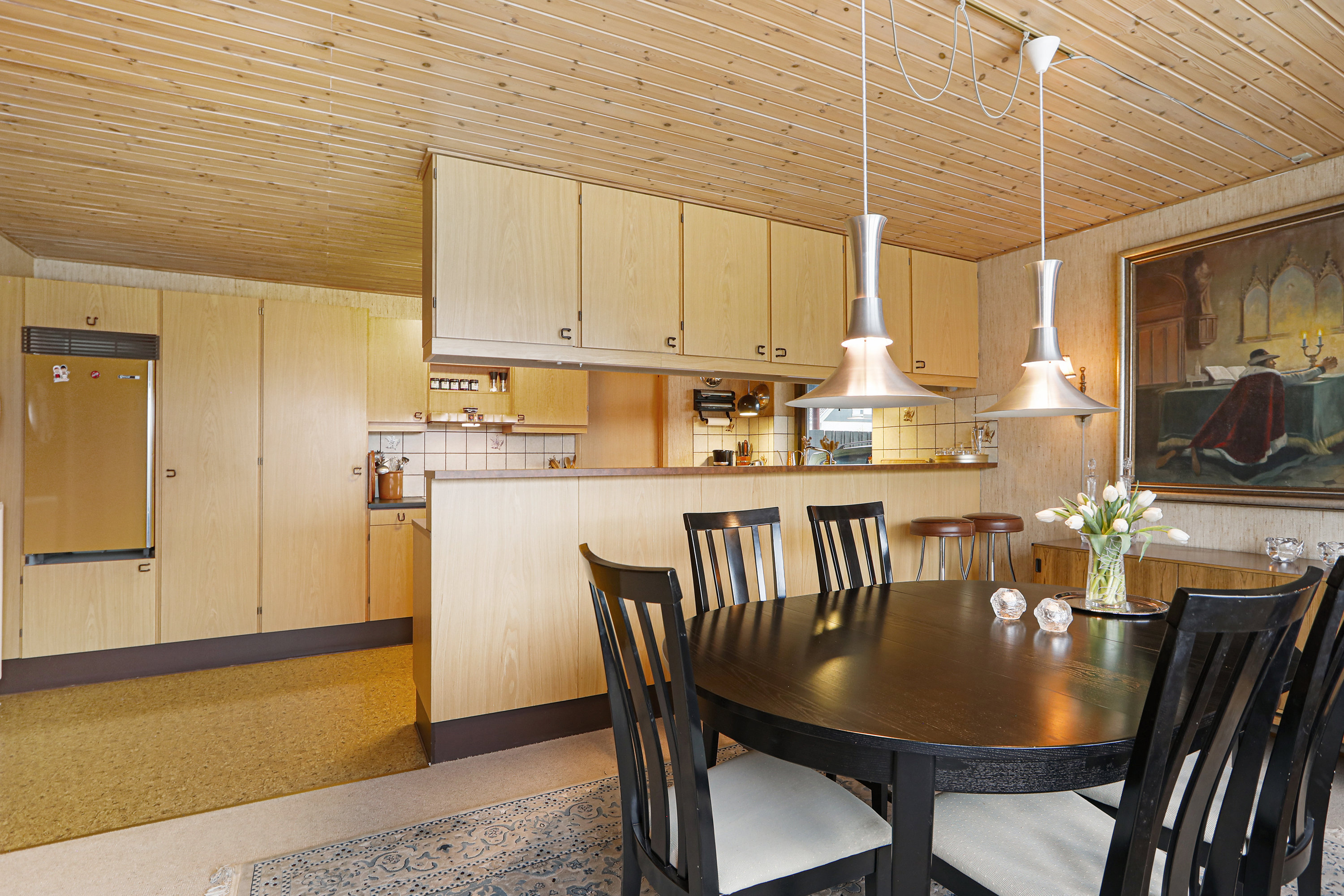 Fremhævet køkken-alrum billede i fuldskærmstilstand. Billede af Kirkebyvej 17, 2740 Skovlunde