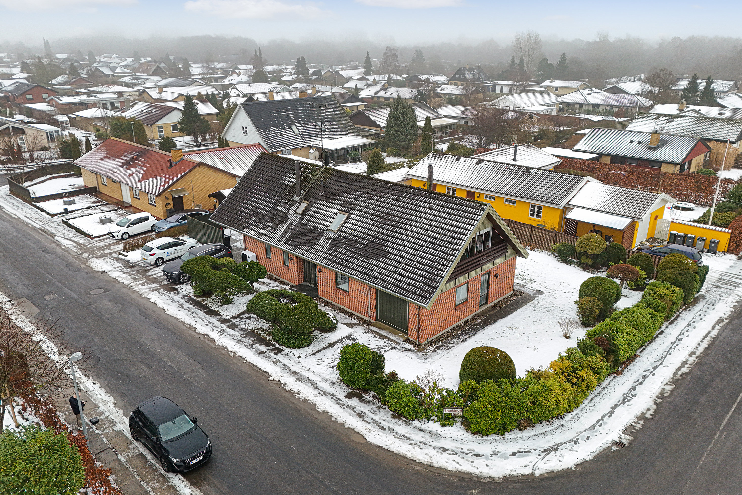 Fremhævet set fra oven billede i fuldskærmstilstand. Billede af Kirkebyvej 17, 2740 Skovlunde