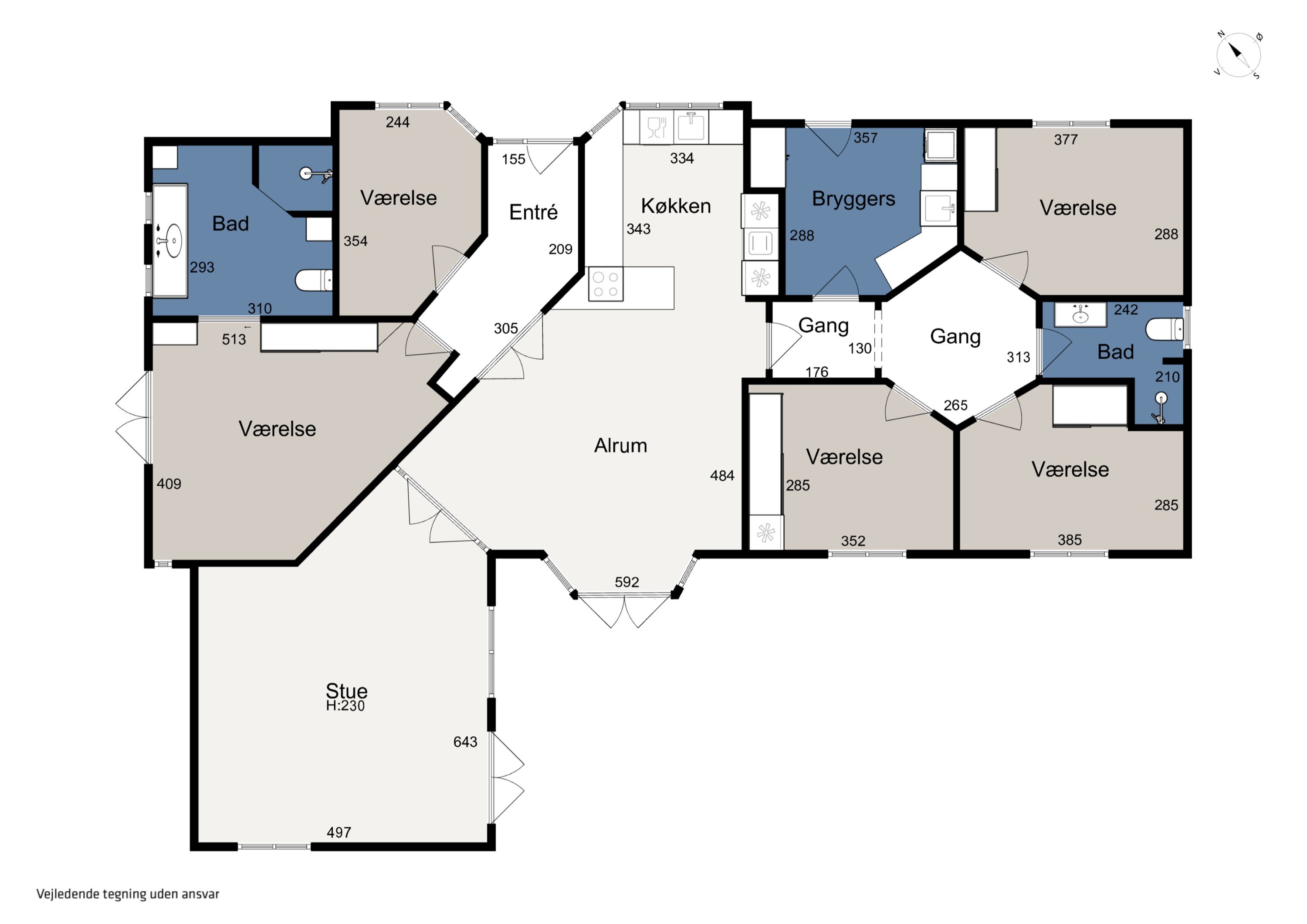 Plantegninger billede af Østerbyvej 13, 8310 Tranbjerg J