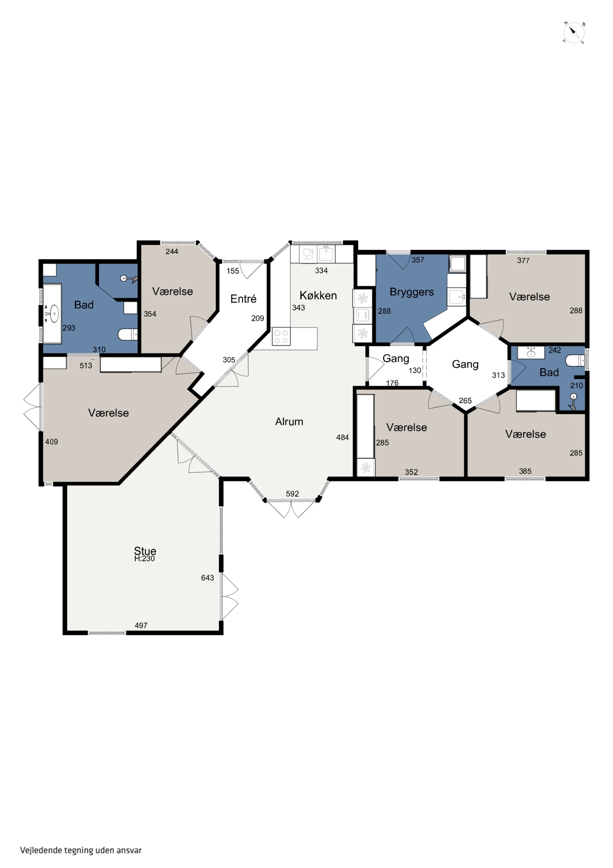 Plantegninger billede af Østerbyvej 13, 8310 Tranbjerg J