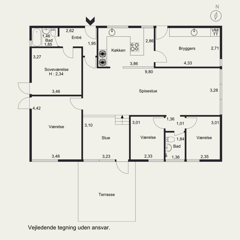 Plantegninger billede af Humlebivænget 60, Hjallese, 5260 Odense S