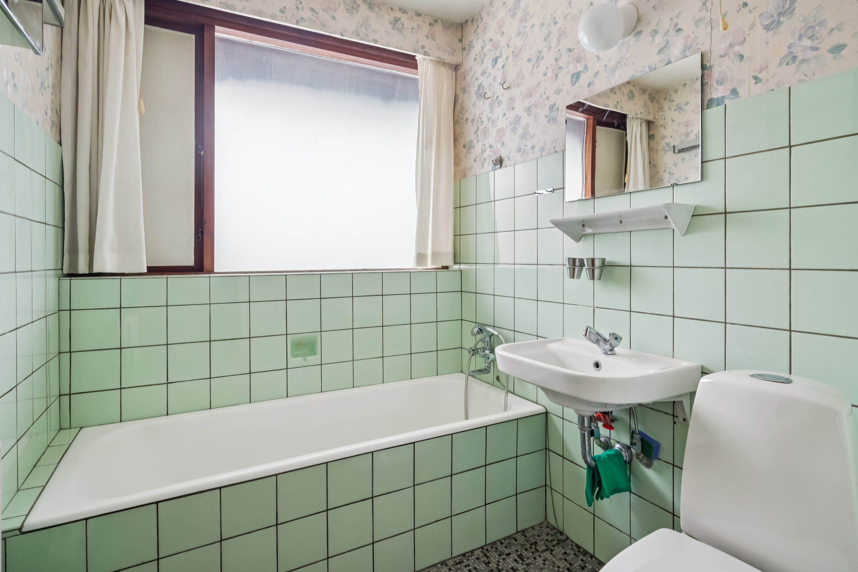 Fremhævet badeværelse billede i fuldskærmstilstand. Billede af Toftefaldet 1, 8240 Risskov