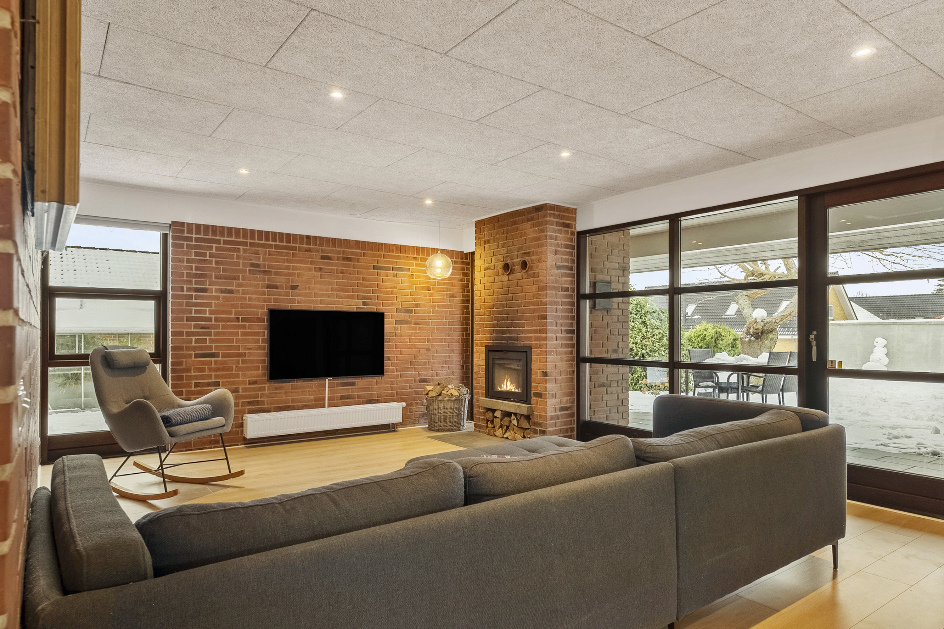 Fremhævet stue billede i fuldskærmstilstand. Billede af Hovmarksvej 65, 8700 Horsens