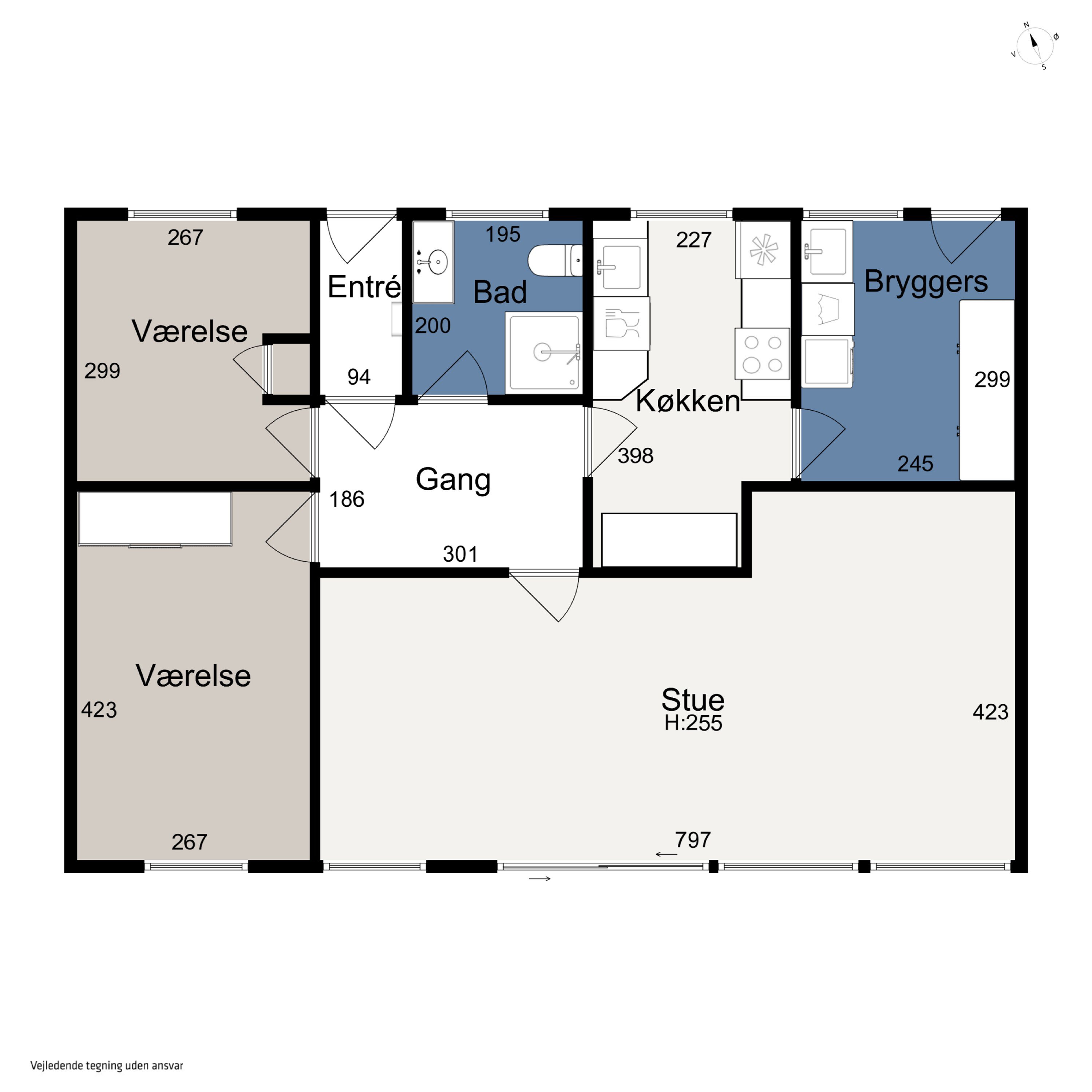 Plantegninger billede af Ladbyvej 31, 8270 Højbjerg