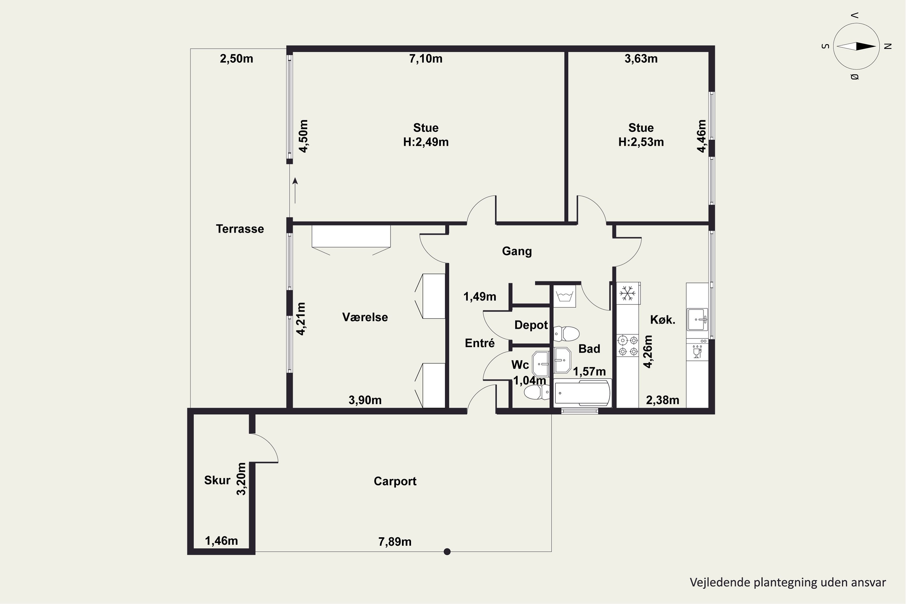 Plantegninger billede af Højgårdstoften 251, 2630 Taastrup