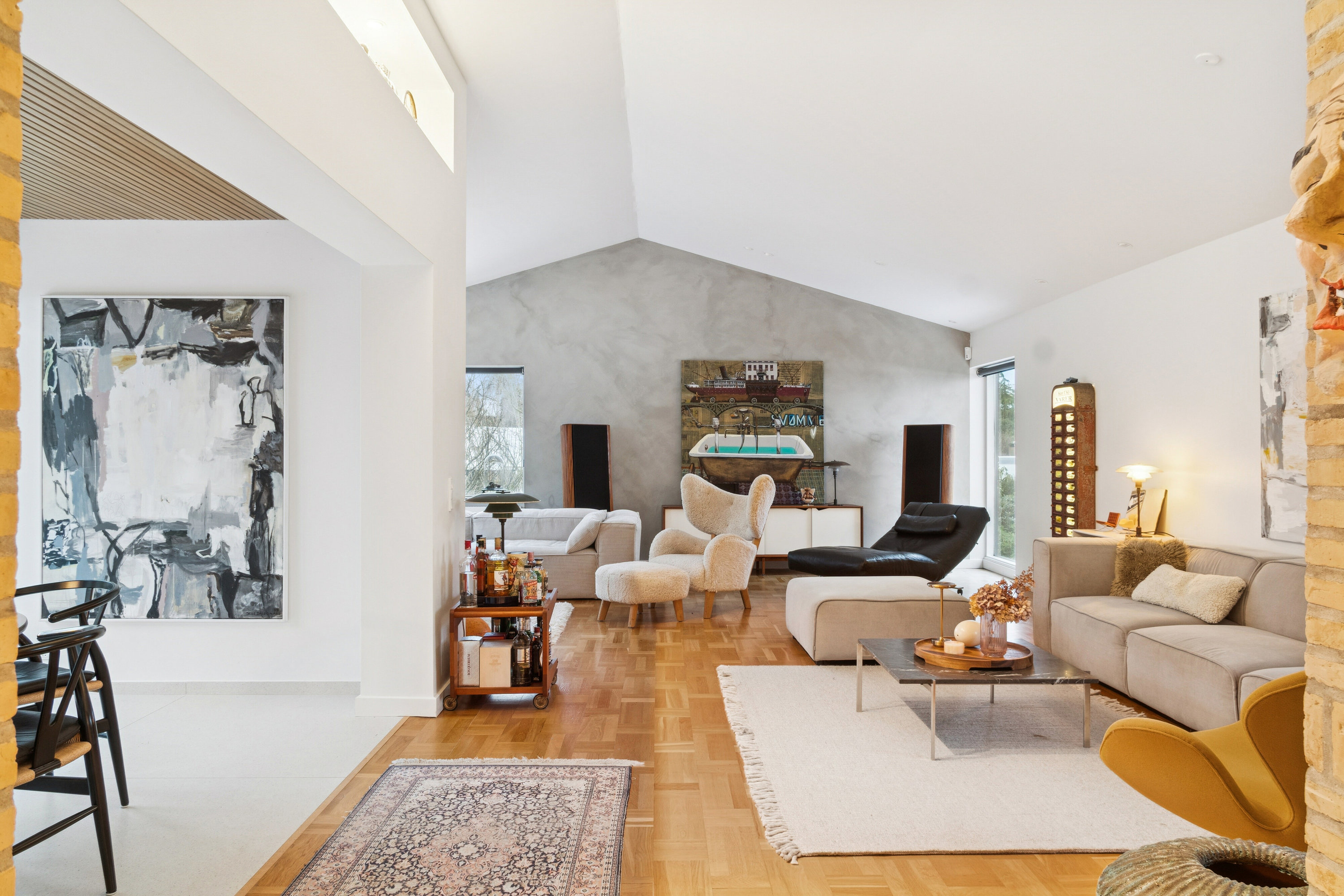 Fremhævet stue billede i fuldskærmstilstand. Billede af Spicavej 31, 8270 Højbjerg