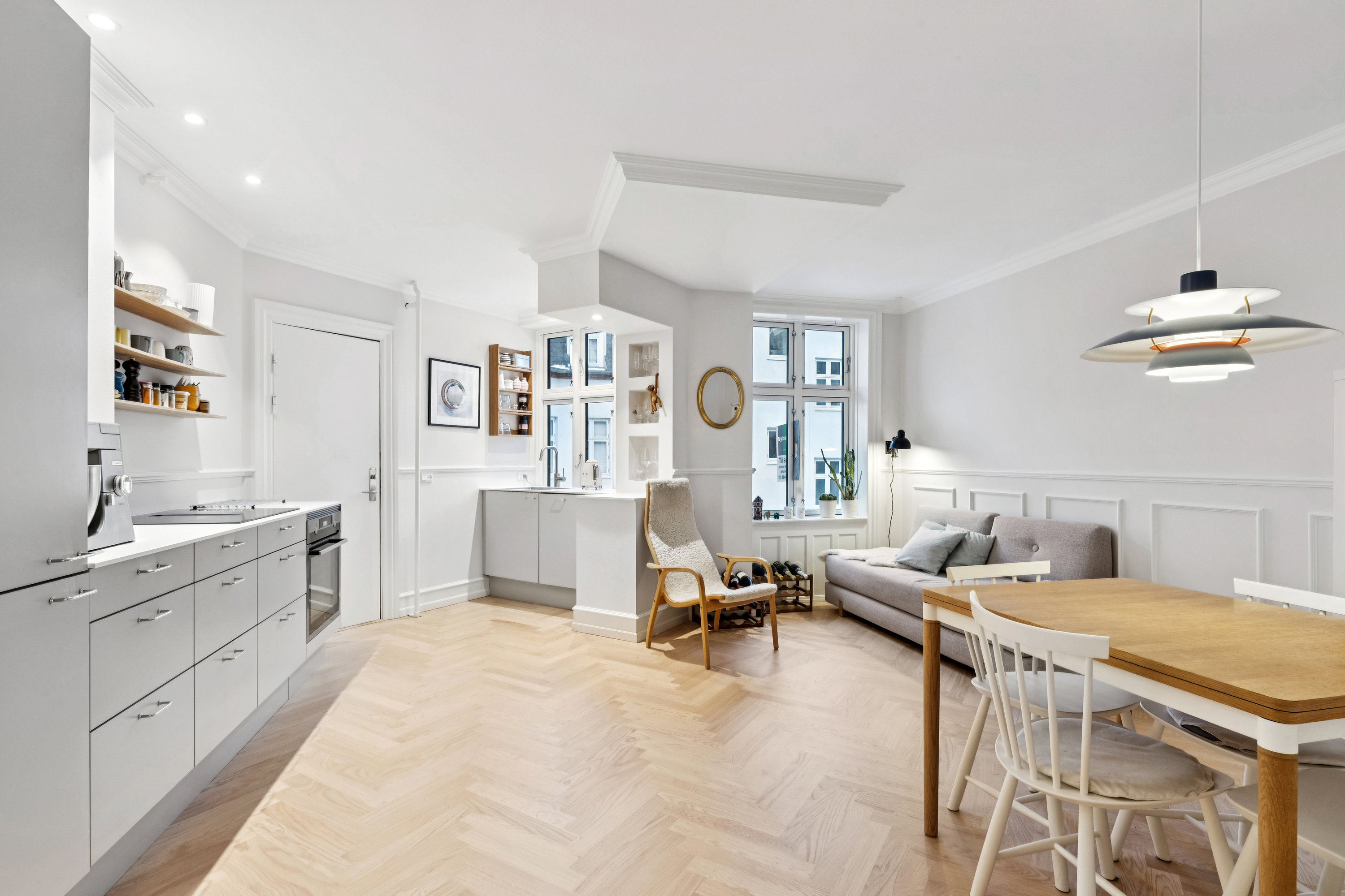 Fremhævet køkken billede i fuldskærmstilstand. Billede af Gammel Kalkbrænderi Vej 32, 4. th., 2100 København Ø