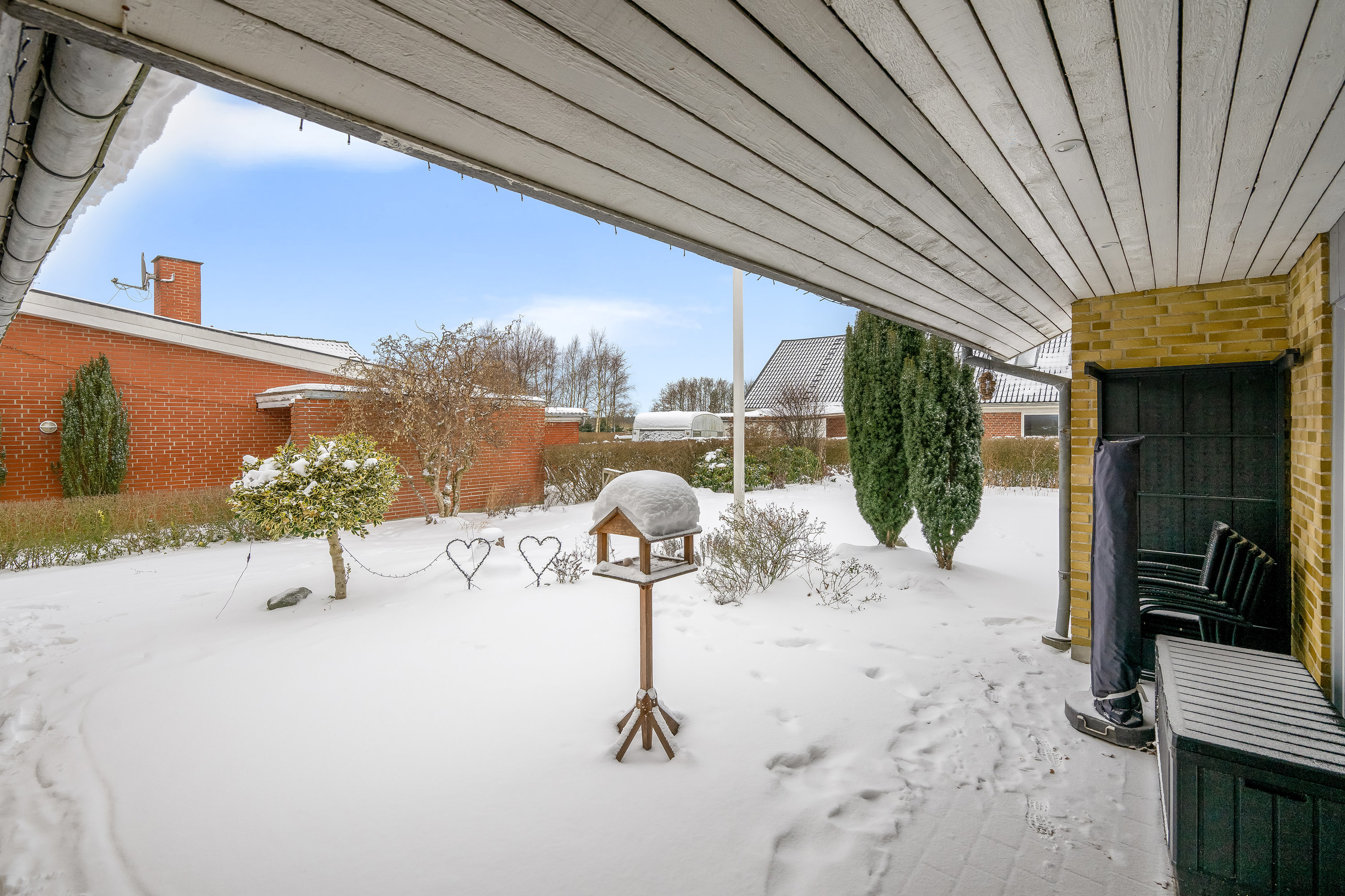 Fremhævet facade billede i fuldskærmstilstand. Billede af Grønningen 26, Troldhede, 6920 Videbæk