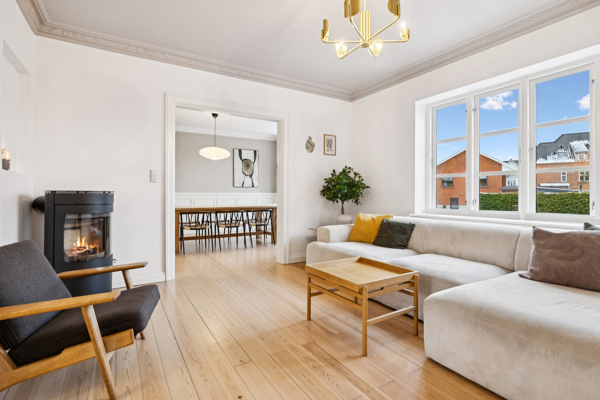 Fremhævet stue billede i fuldskærmstilstand. Billede af Gl. Hobrovej 16, 8920 Randers NV