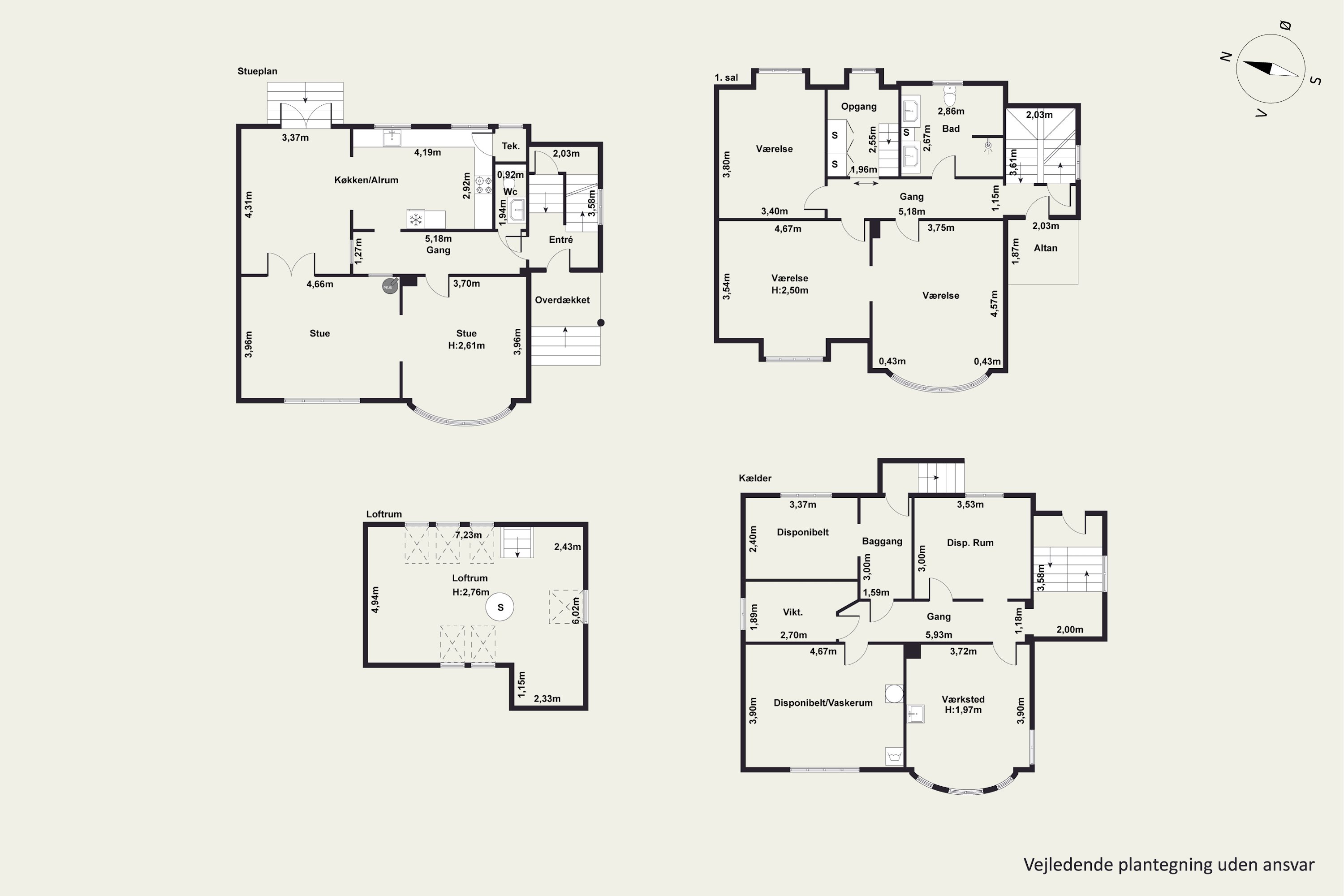 Plantegninger billede af Gl. Hobrovej 16, 8920 Randers NV
