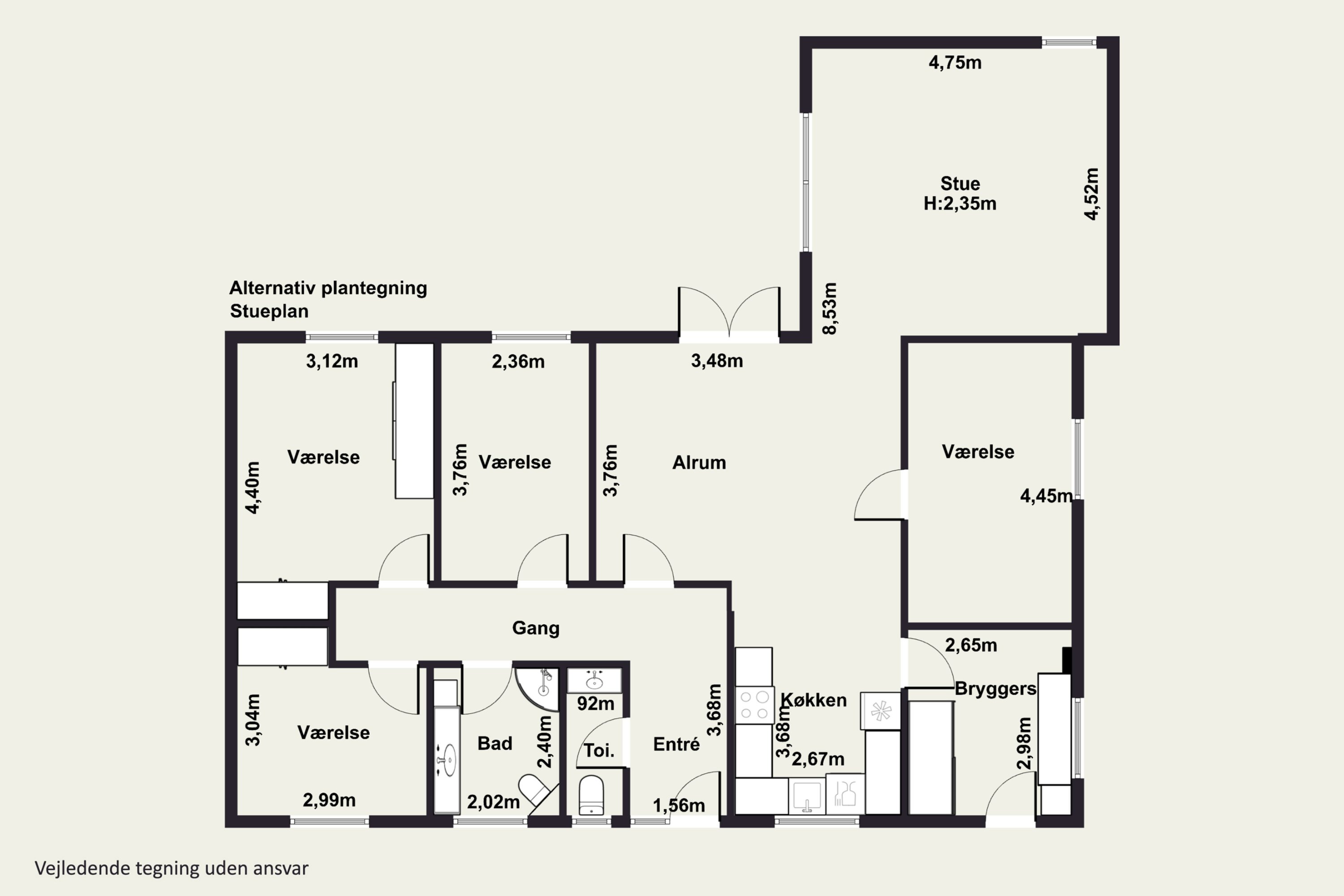 Plantegninger billede af Centrumsgaden 43, Bov, 6330 Padborg