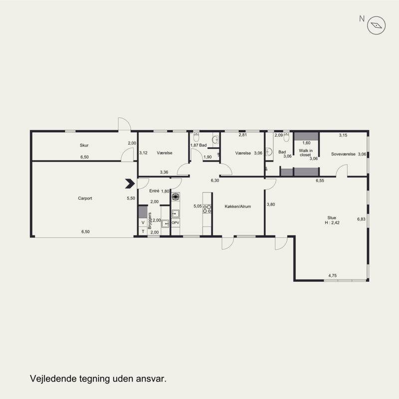Plantegninger billede af Rølkjær 2, 6600 Vejen