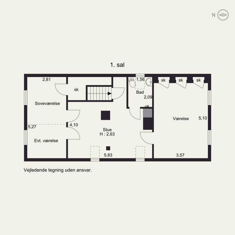 Plantegninger billede af Uthvej 89, 8700 Horsens