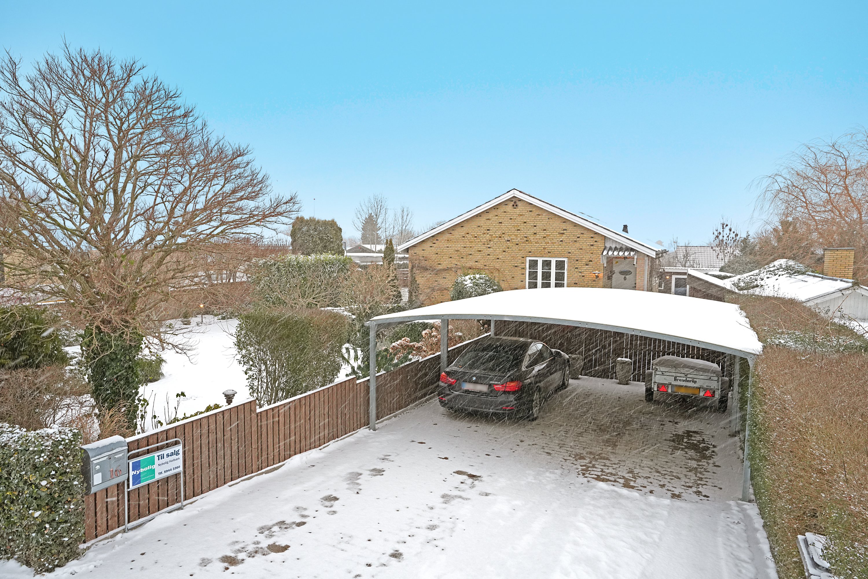 Fremhævet carport billede i fuldskærmstilstand. Billede af Herthavej 16, 4300 Holbæk