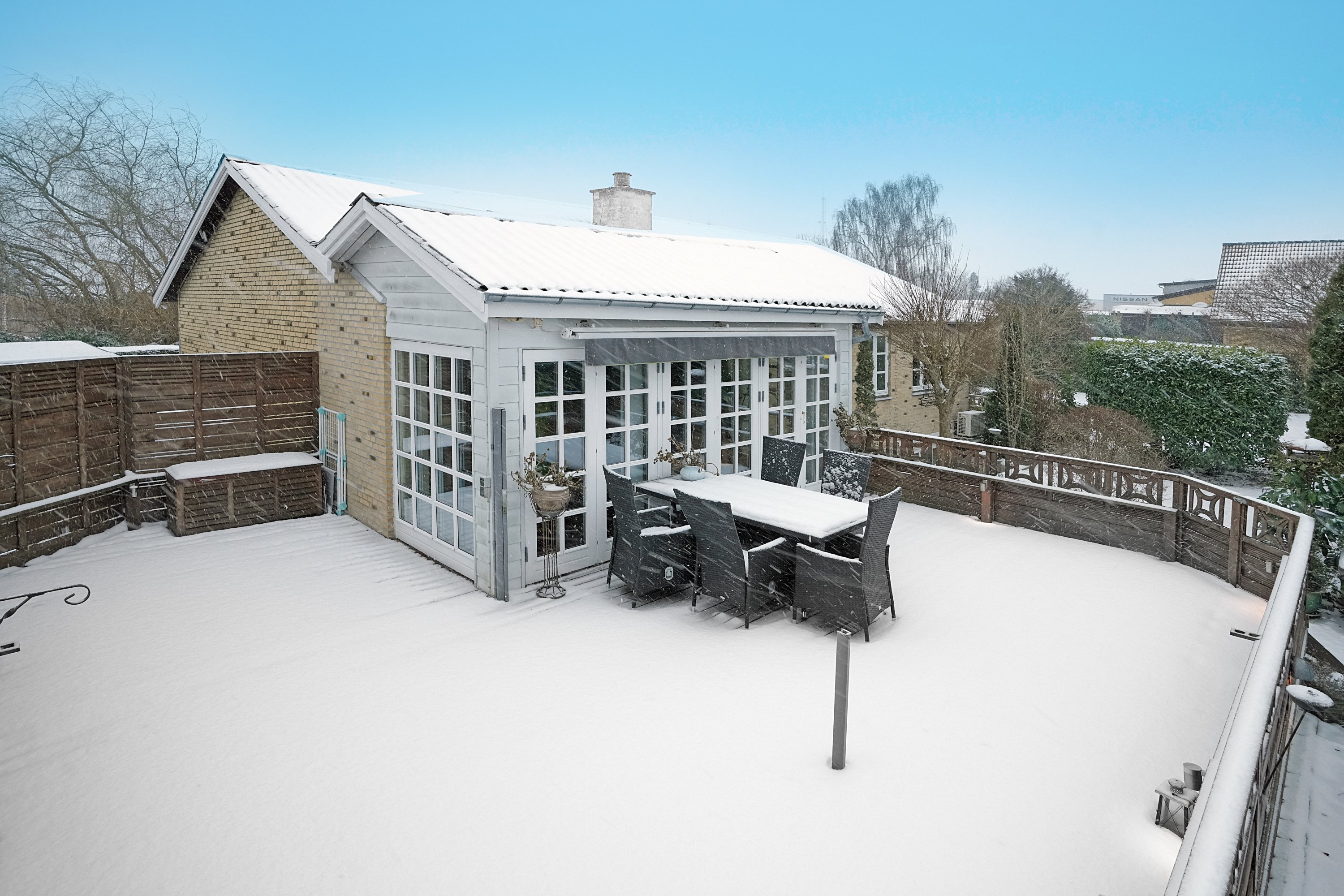 Fremhævet terrasse billede i fuldskærmstilstand. Billede af Herthavej 16, 4300 Holbæk