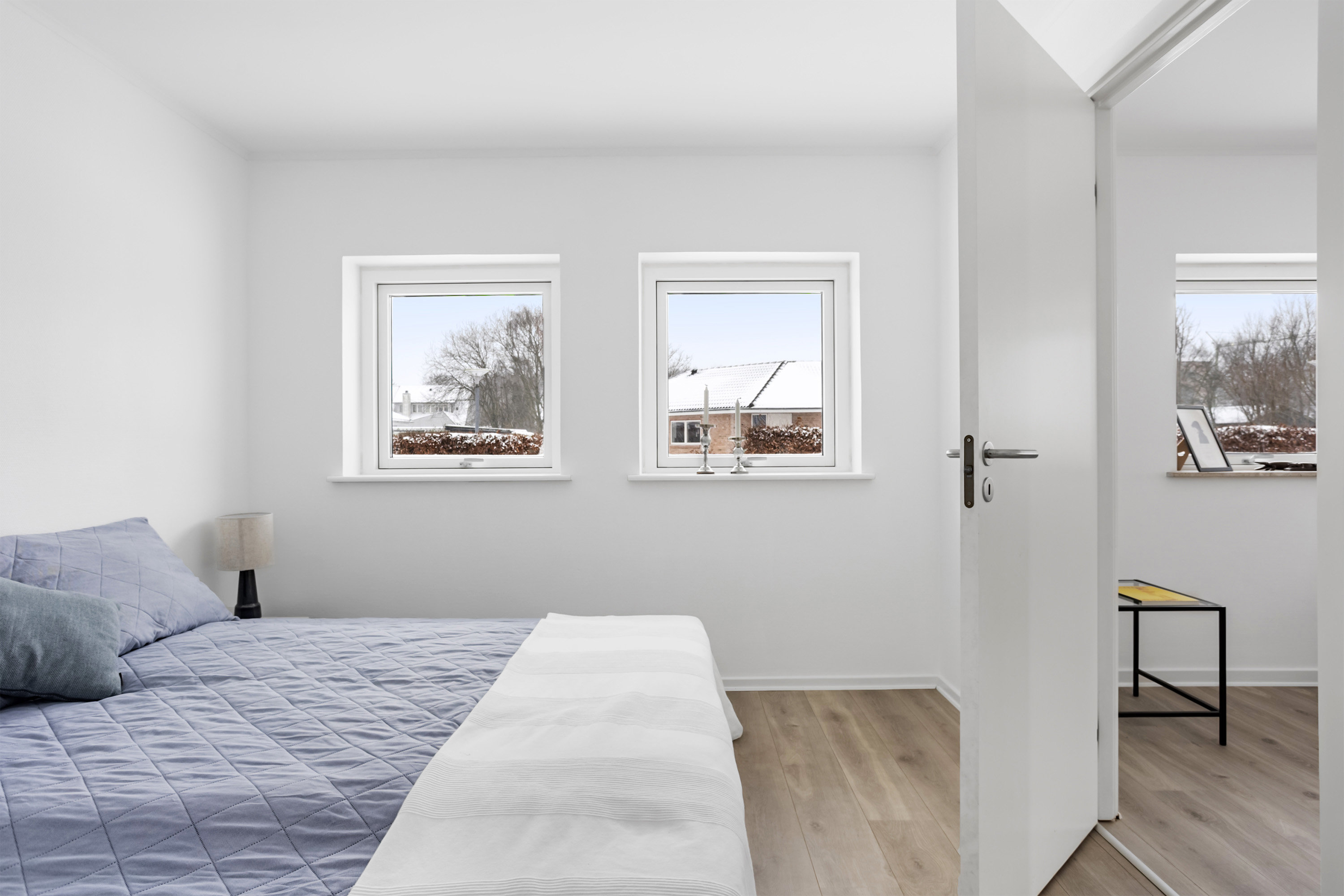 Fremhævet soveværelse billede i fuldskærmstilstand. Billede af Rølkjær 2, 6600 Vejen