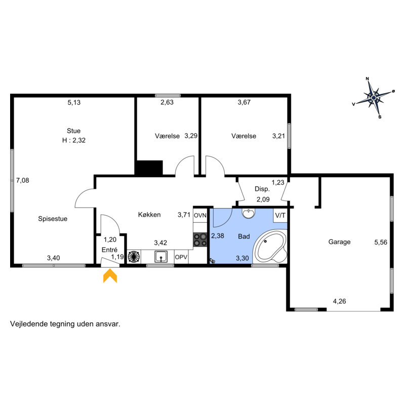 Plantegninger billede af Nørregaardsvej 1, Vorgod, 6920 Videbæk