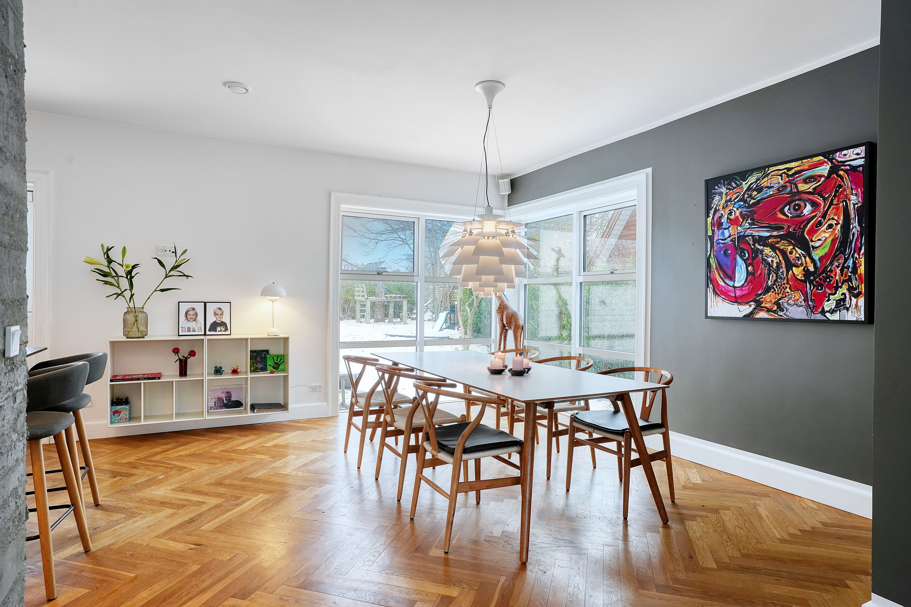 Fremhævet spisestue billede i fuldskærmstilstand. Billede af Humlebæk Strandvej 66, 3050 Humlebæk