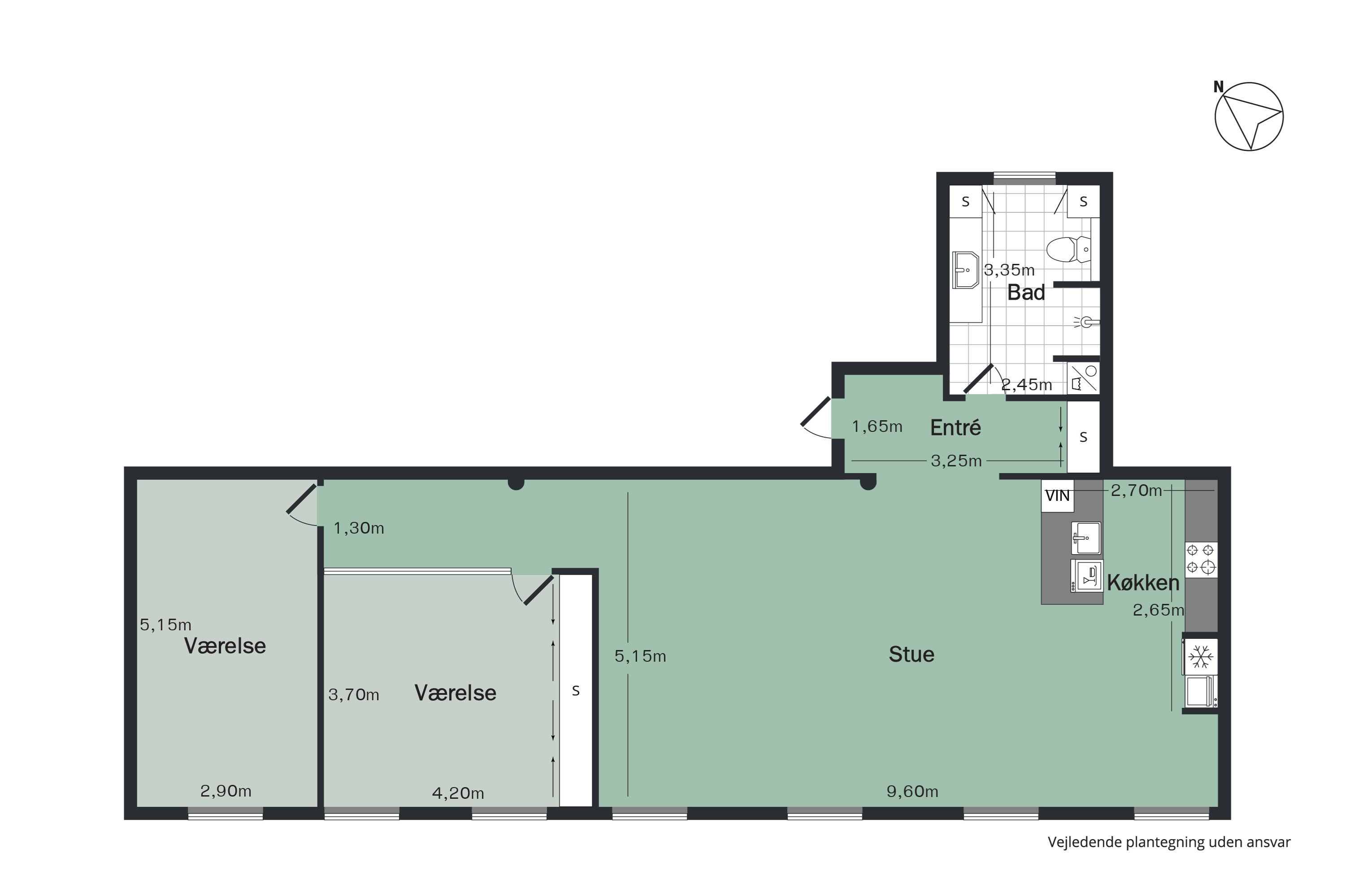 Plantegninger billede af Nytorv 3, 2. 4., 9000 Aalborg