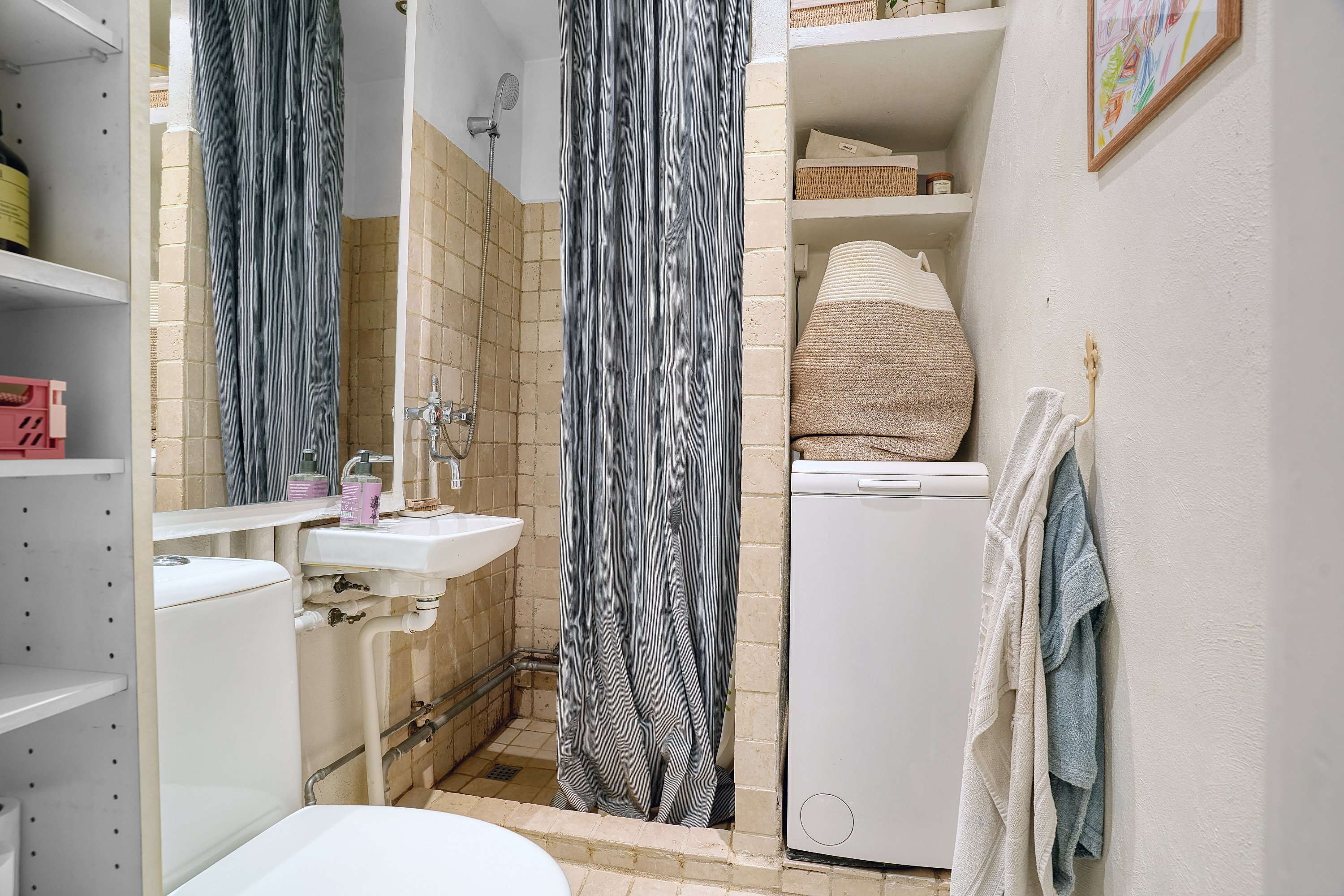 Fremhævet badeværelse billede i fuldskærmstilstand. Billede af Teglgårdsvej 389, 1. th., 3050 Humlebæk