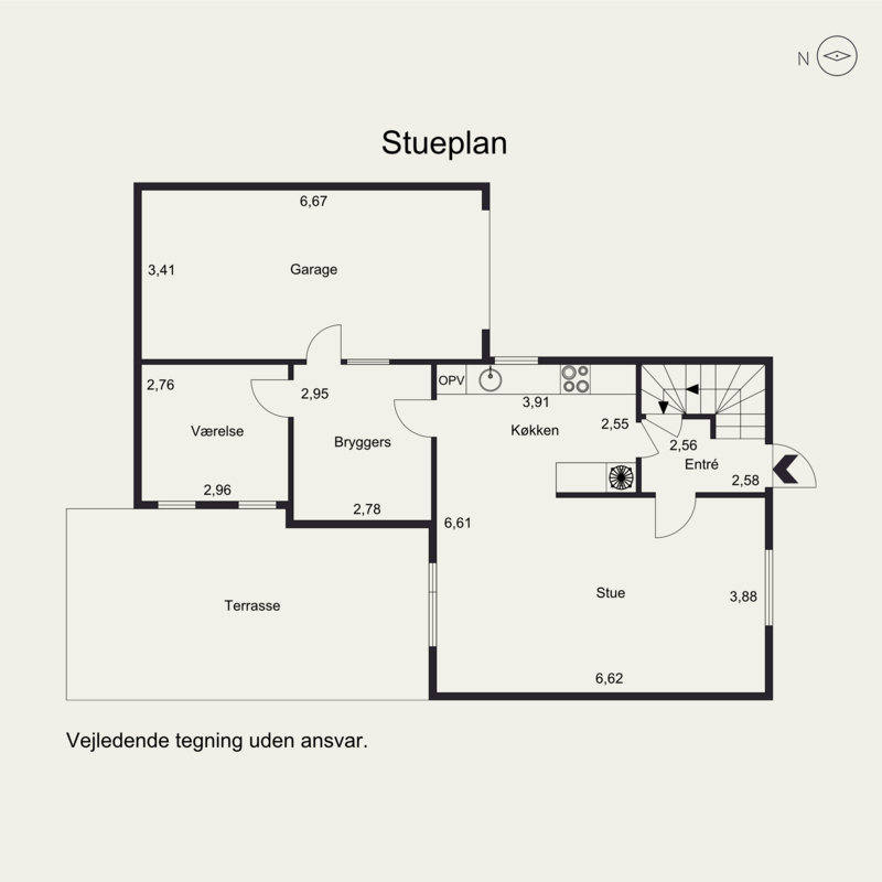 Plantegninger billede af Møllevænget 19, 9870 Sindal
