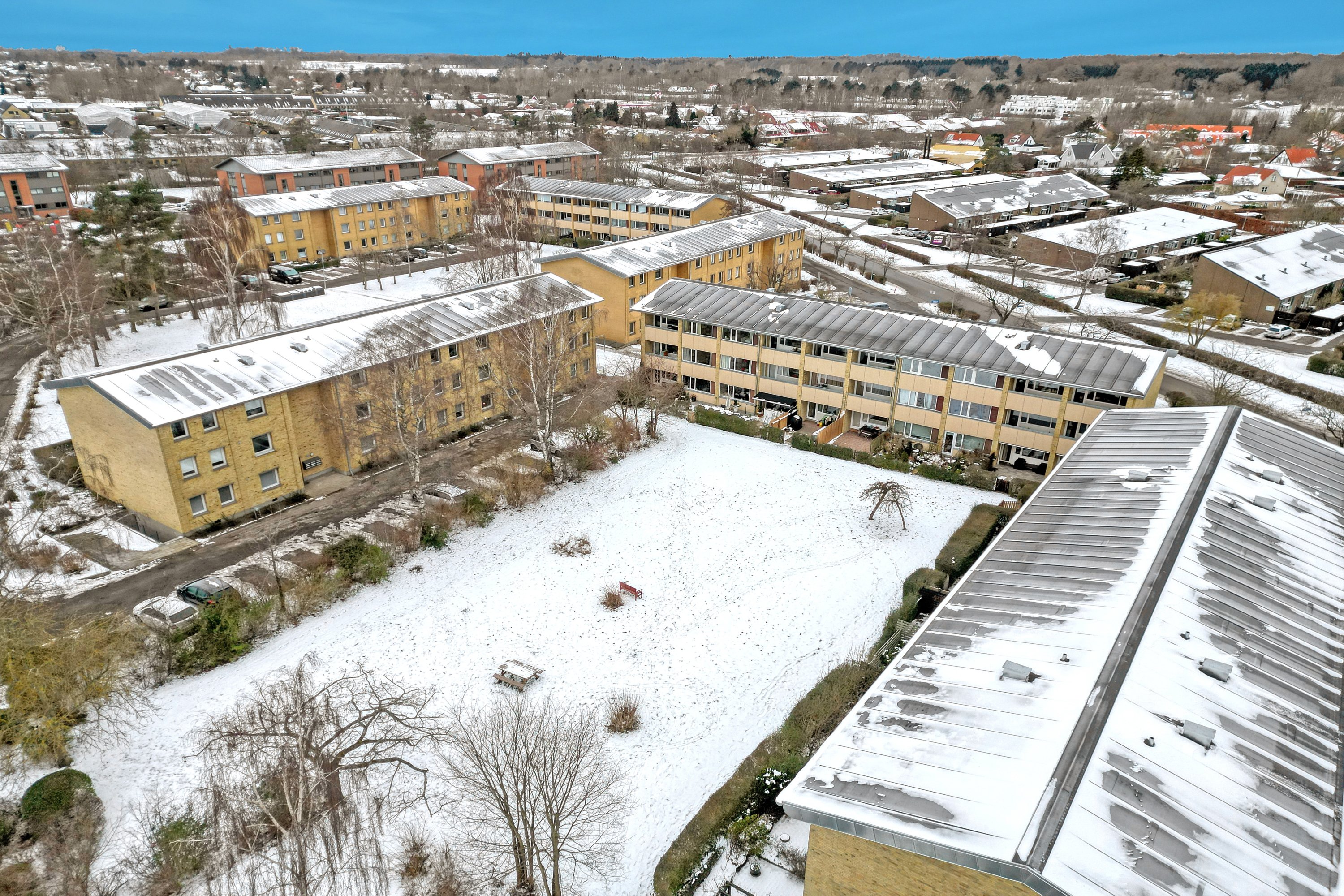 Fremhævet luftfoto billede i fuldskærmstilstand. Billede af Teglgårdsvej 389, 1. th., 3050 Humlebæk