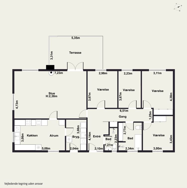 Plantegninger billede af Bakkedraget 3, Kvarmløse, 4340 Tølløse