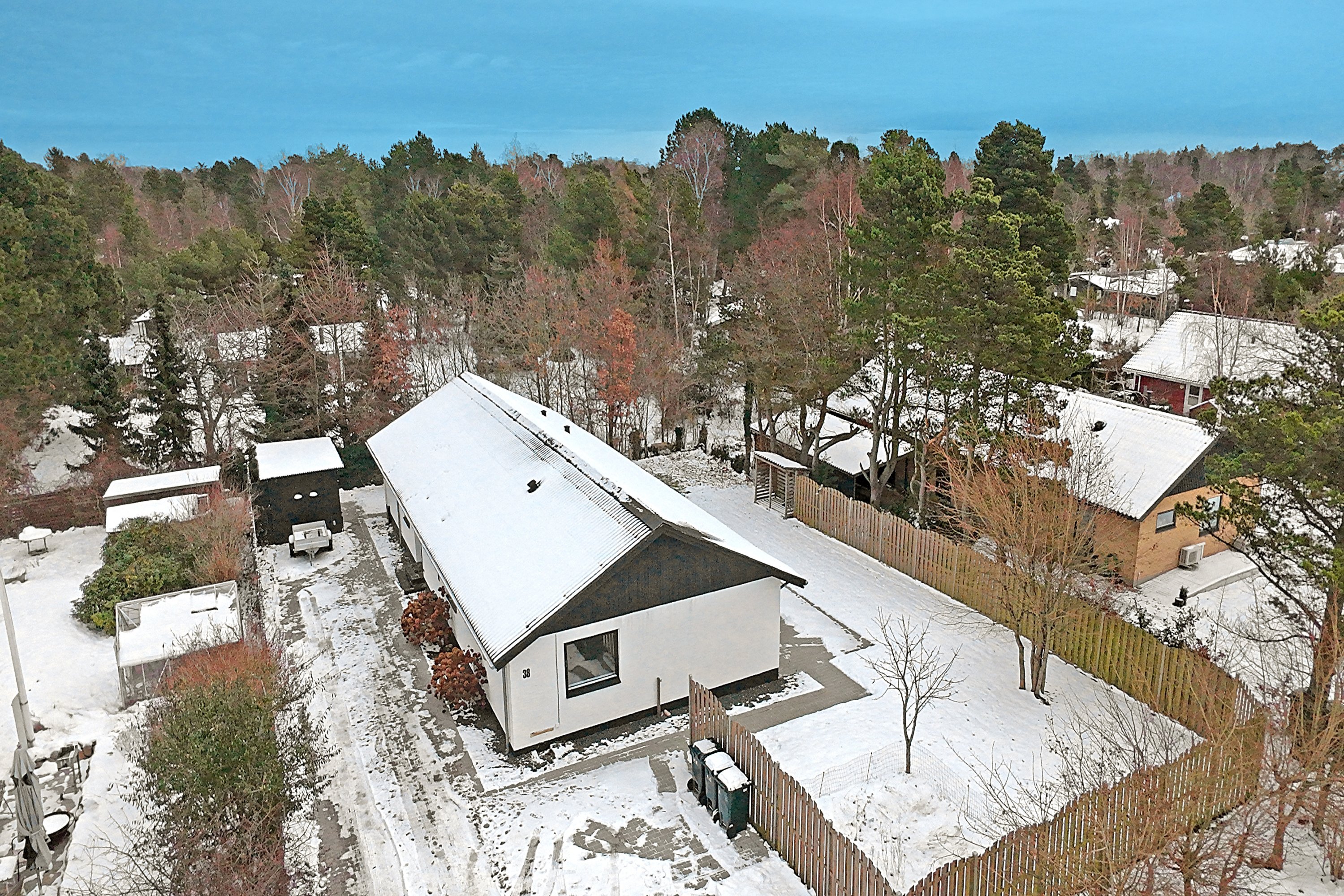 Fremhævet luftfoto billede i fuldskærmstilstand. Billede af Dybesøvej 38, 4581 Rørvig