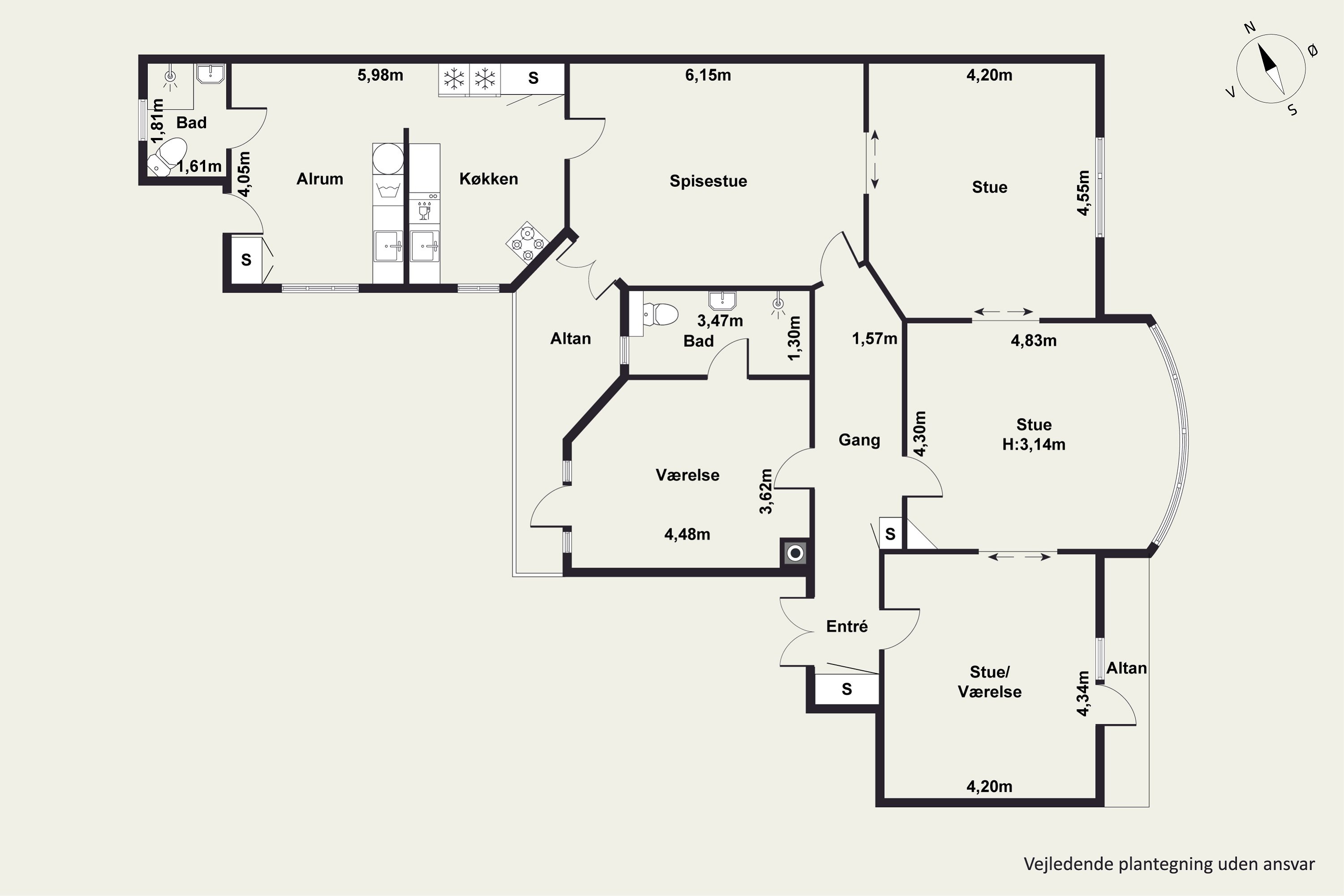 Plantegninger billede af Kystvejen 51, 2., 8000 Aarhus C