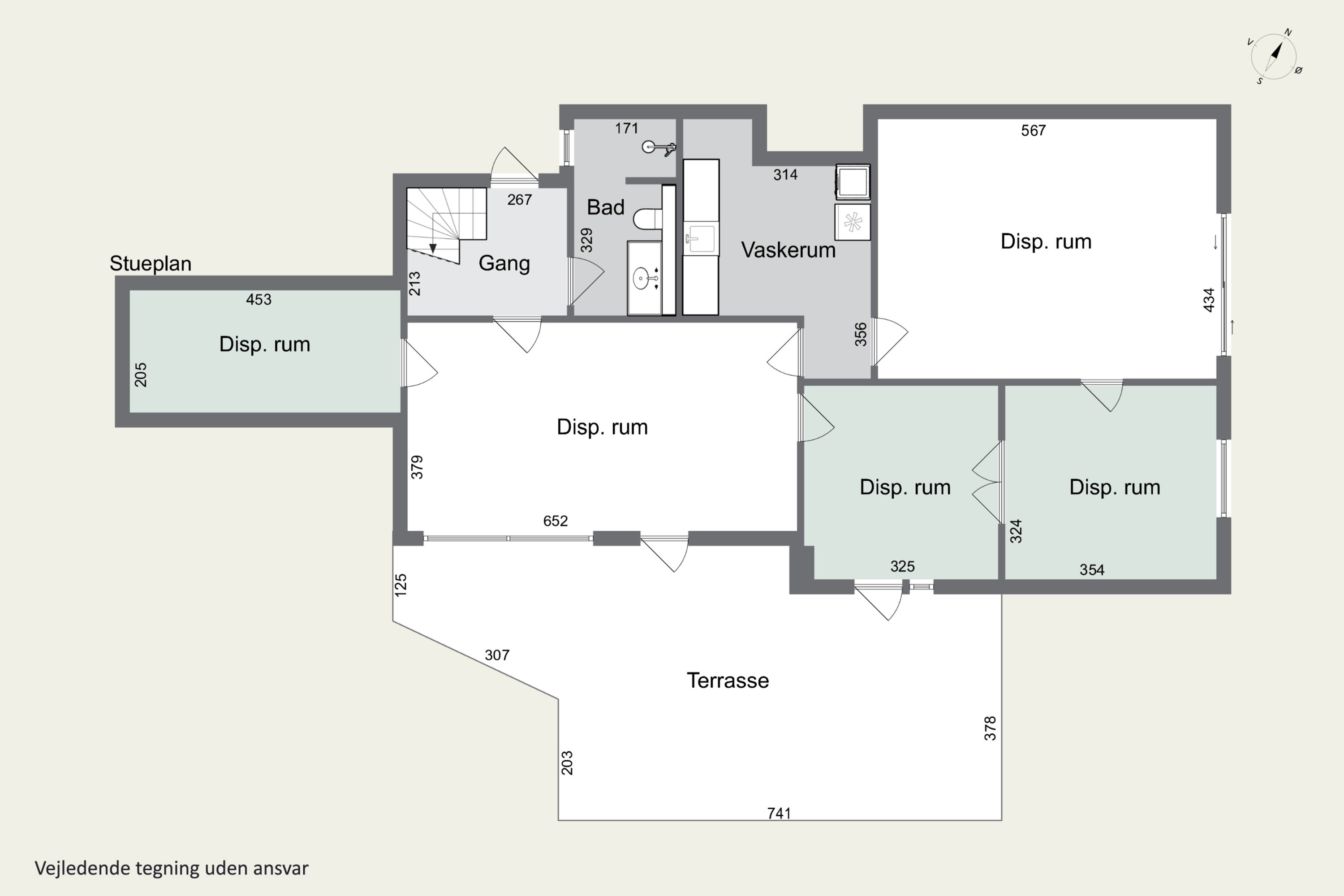 Plantegninger billede af Mosebakken 18B, 2830 Virum