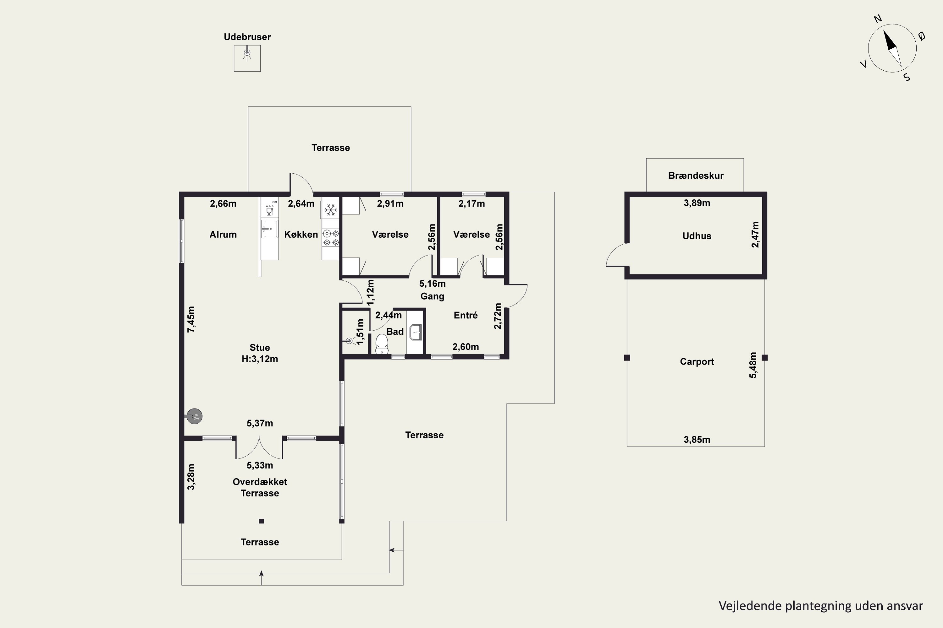 Plantegninger billede af Skråningen 26, Begtrup Vig, 8420 Knebel