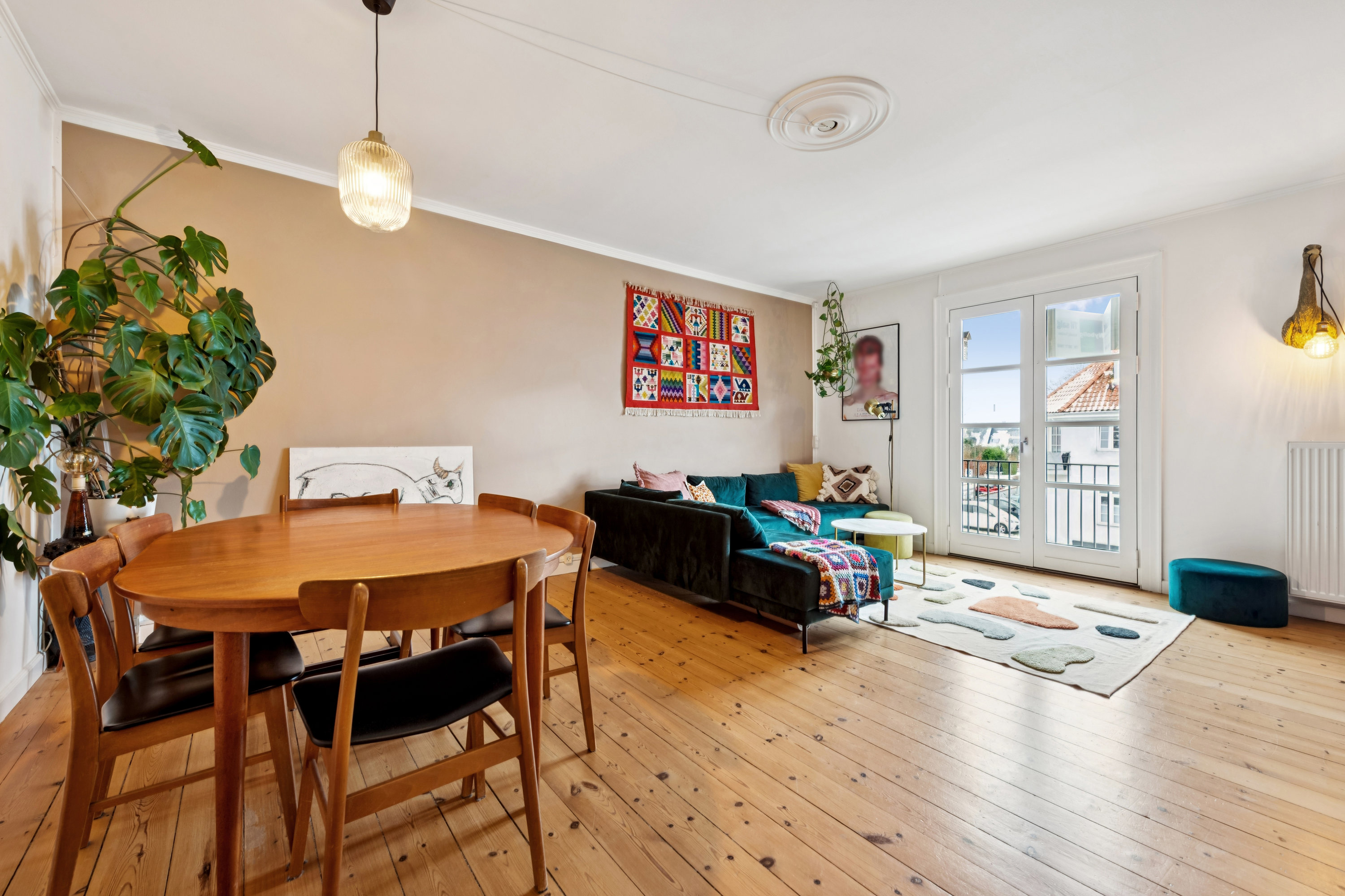 Fremhævet stue billede i fuldskærmstilstand. Billede af Bellahøjvej 144, 1. th., 2720 Vanløse