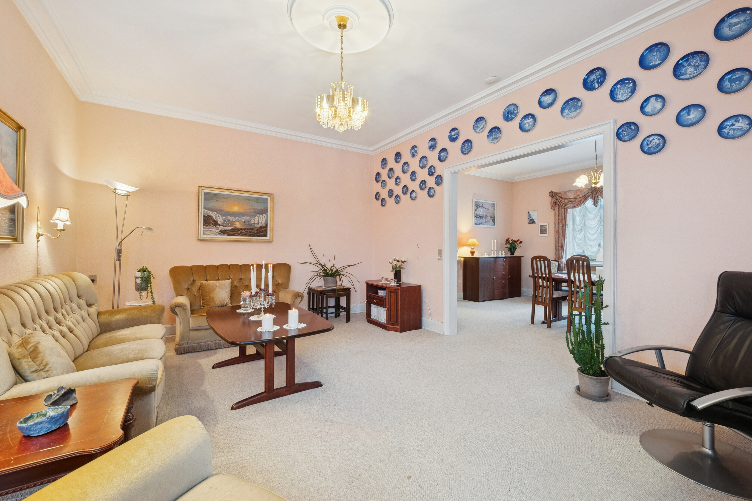 Fremhævet stue billede i fuldskærmstilstand. Billede af Malthe Bruuns Vej 8, 7700 Thisted